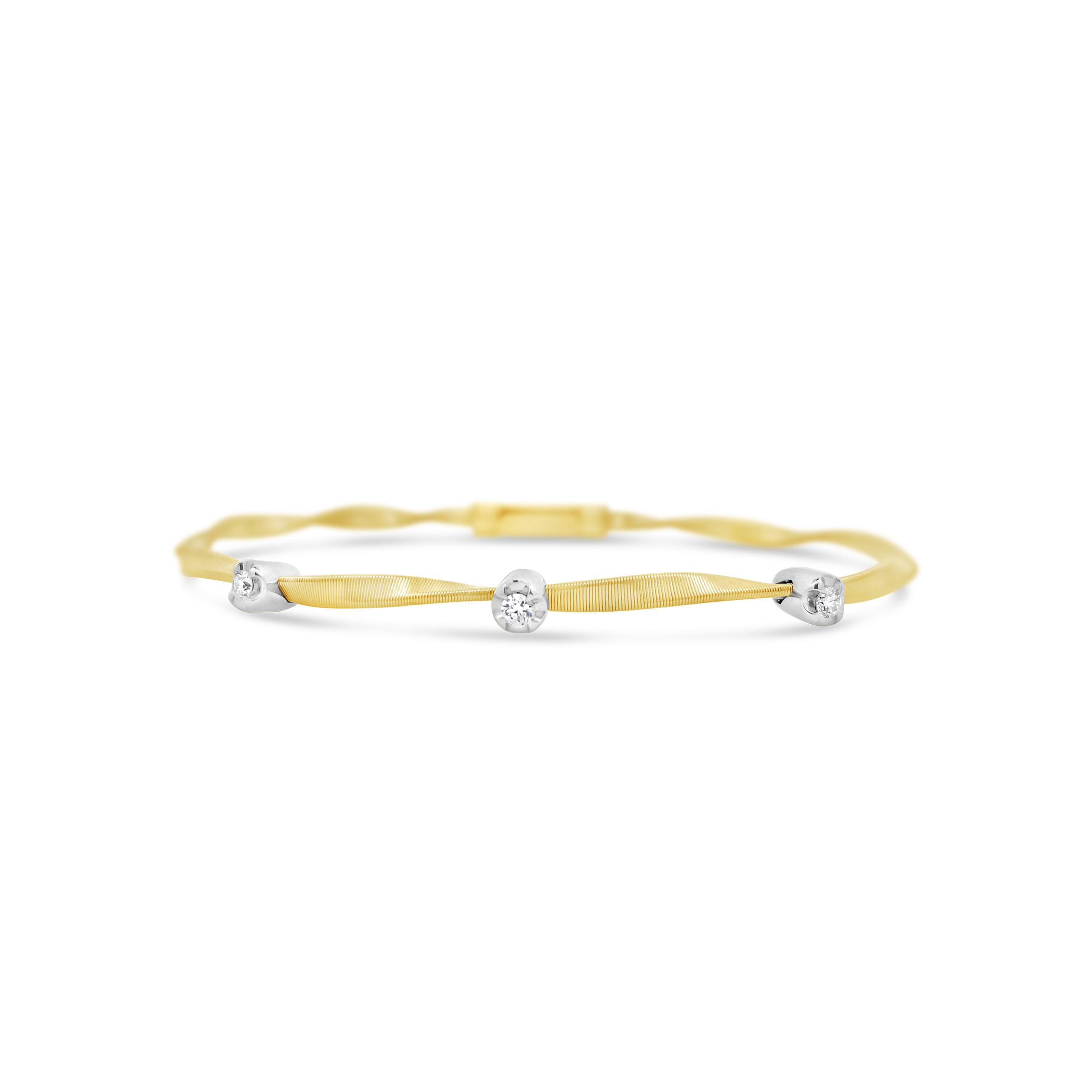 Clara By Martin Binder Twisted Diamond Bangle Bracelet (0.11 Ct. Tw.)