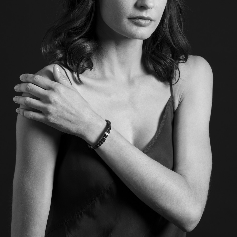 Lagos Black Caviar Diamond Bracelet