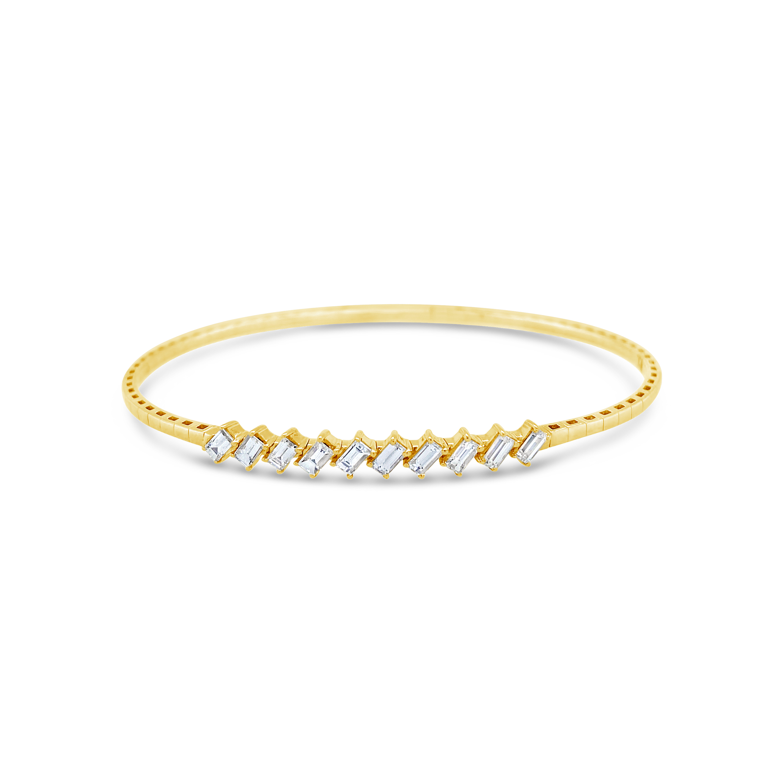 Clara By Martin Binder Baguette Diamond Flex Bangle Bracelet (1.00 Ct. Tw.)