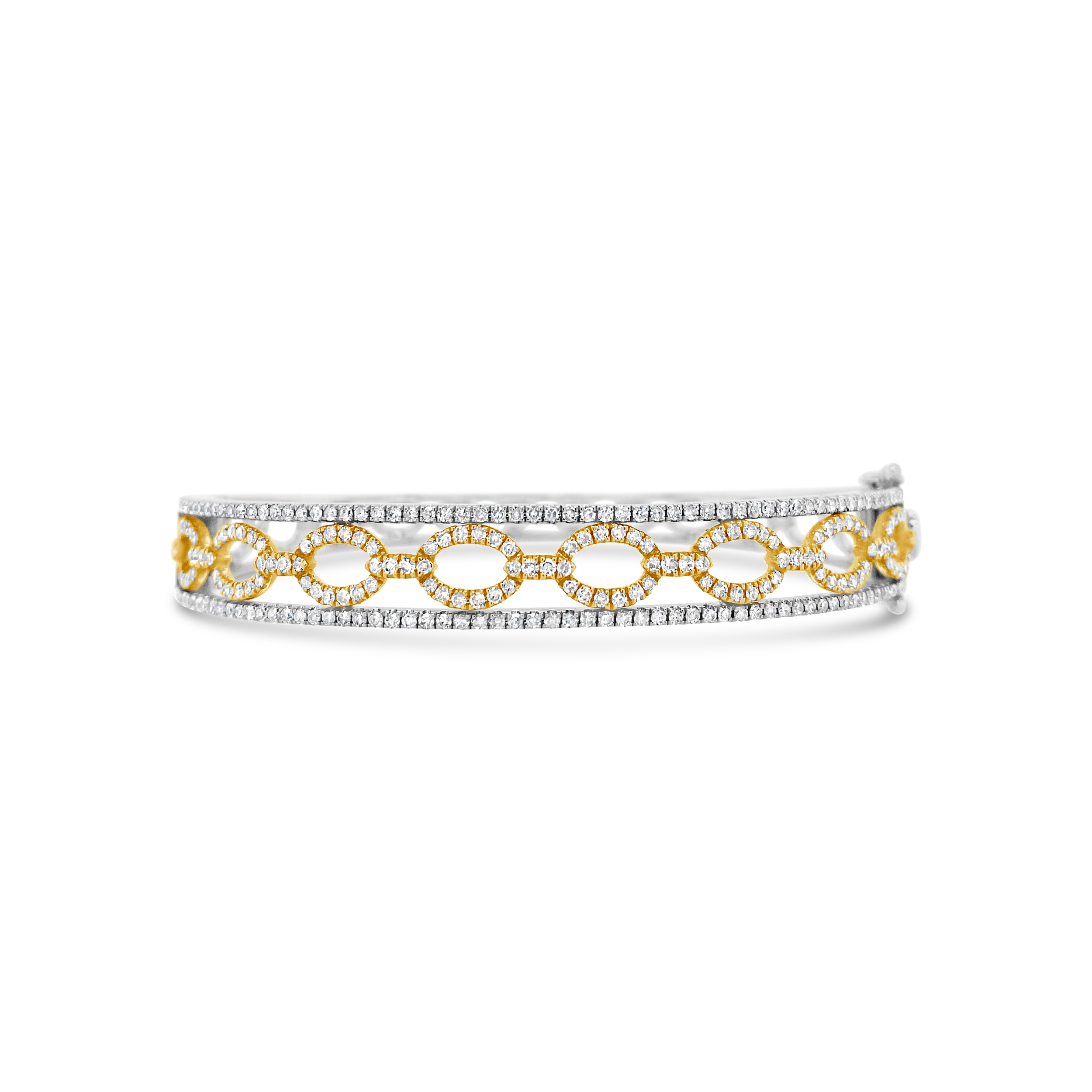 Clara By Martin Binder Two-tone Diamond Bangle Bracelet (1.52 Ct. Tw.)