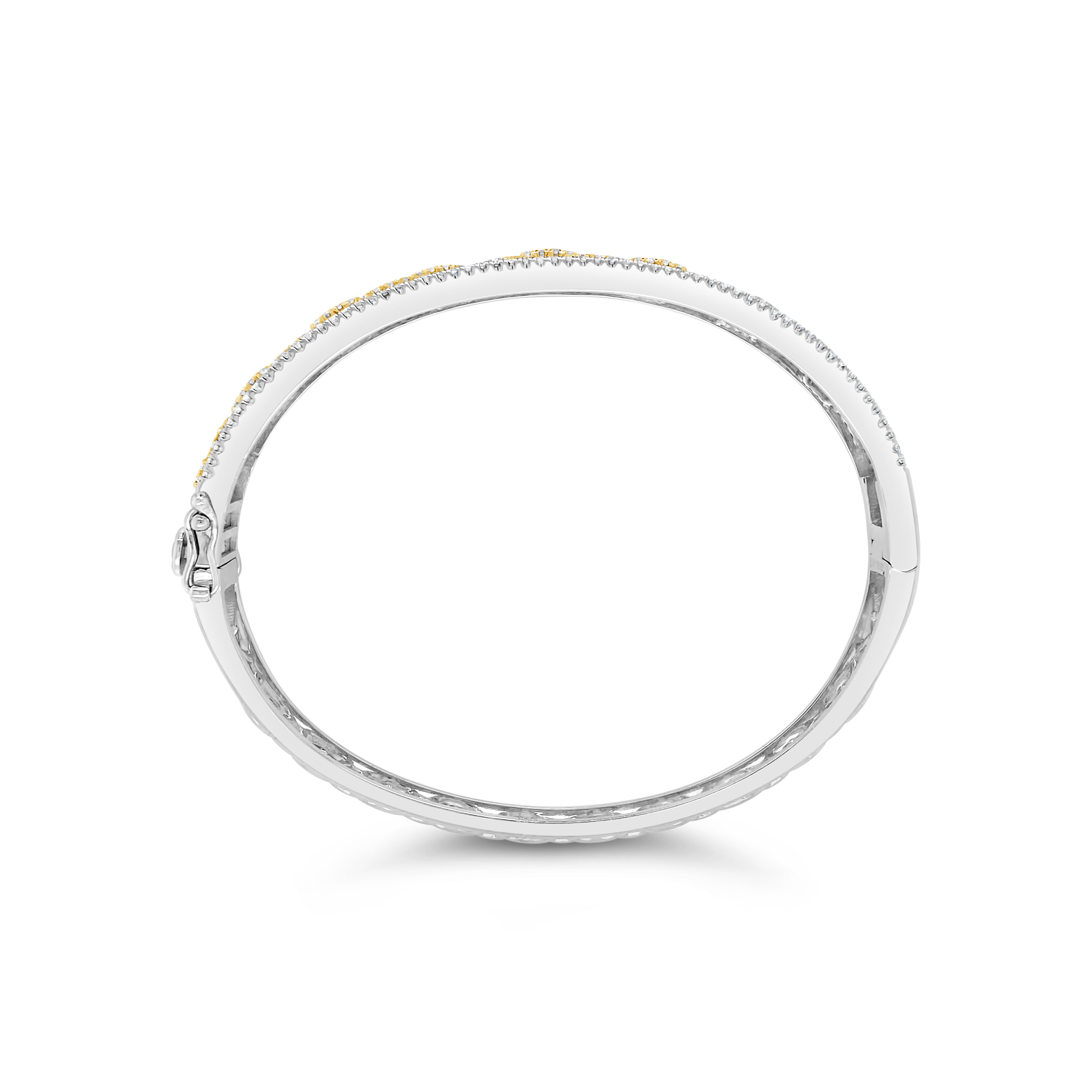 Clara By Martin Binder Two-tone Diamond Bangle Bracelet (1.52 Ct. Tw.)