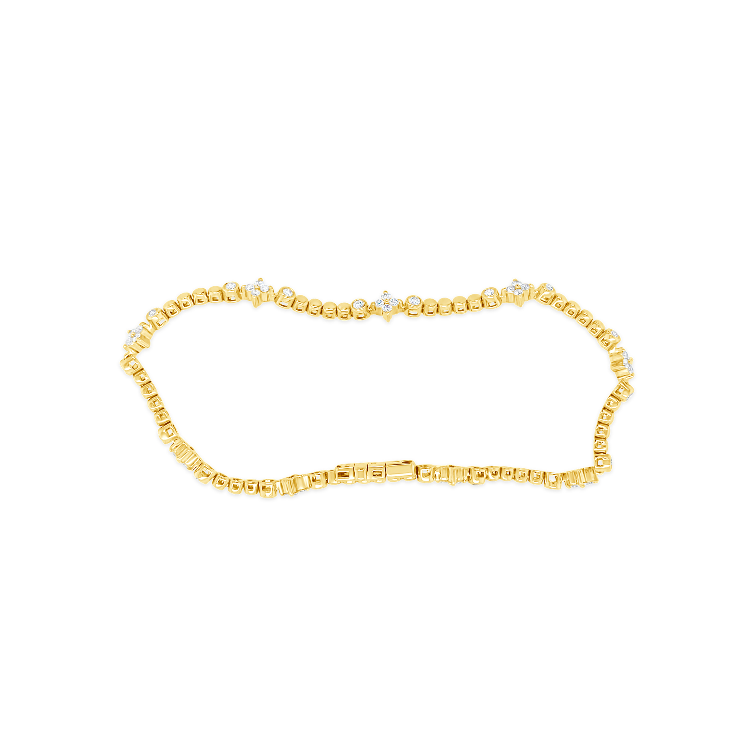 Clara By Martin Binder Diamond Flower Station Bracelet (0.89 Ct. Tw.)
