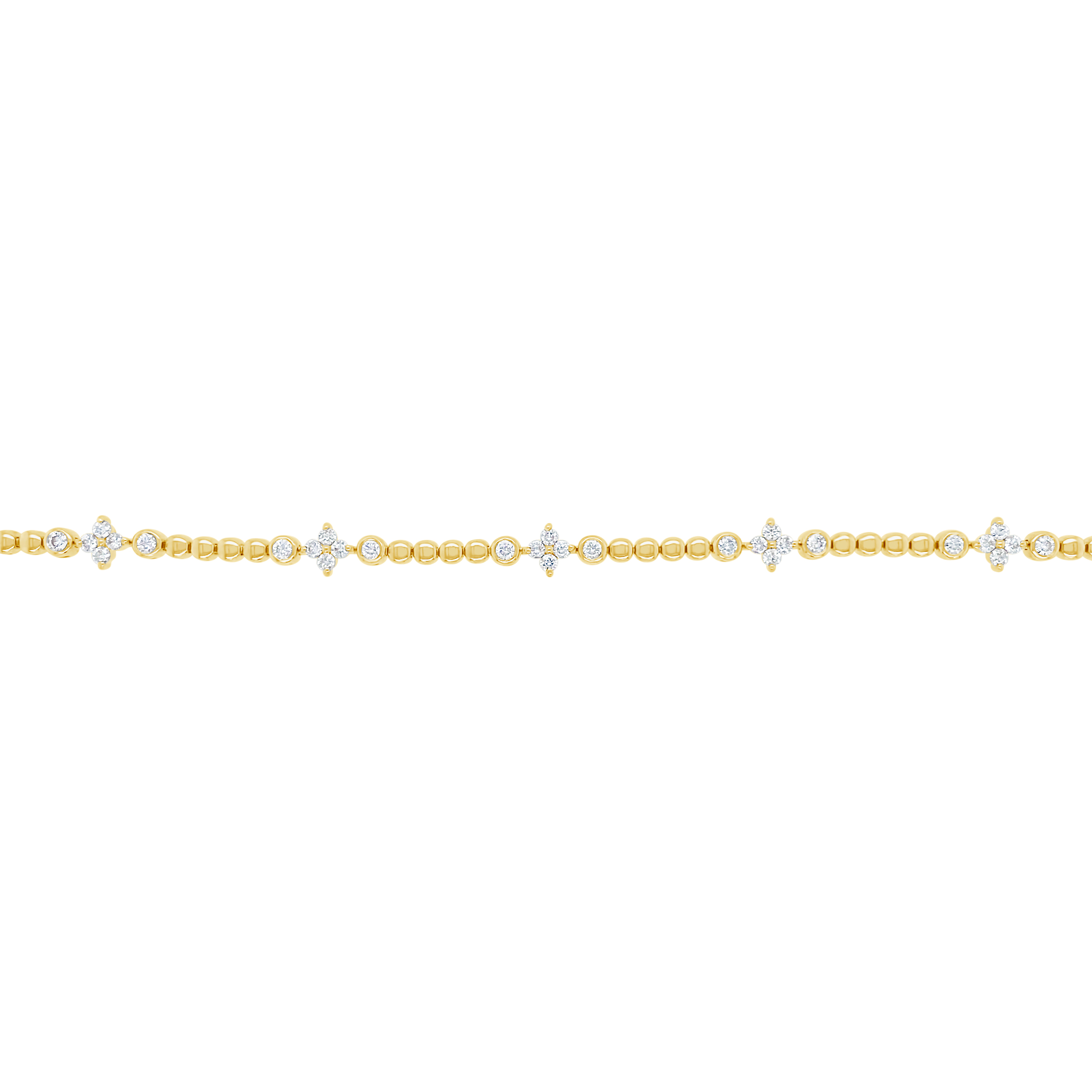 Clara By Martin Binder Diamond Flower Station Bracelet (0.89 Ct. Tw.)