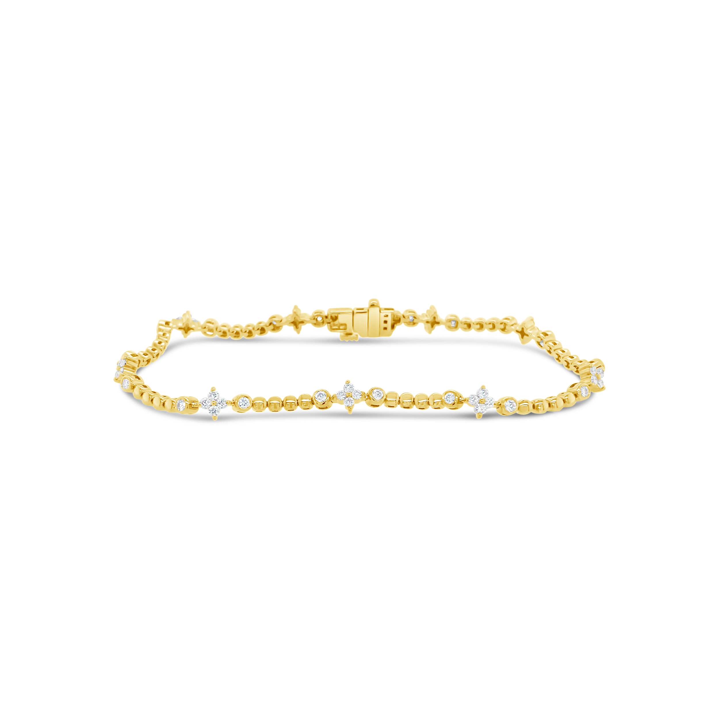 Clara By Martin Binder Diamond Flower Station Bracelet (0.89 Ct. Tw.)