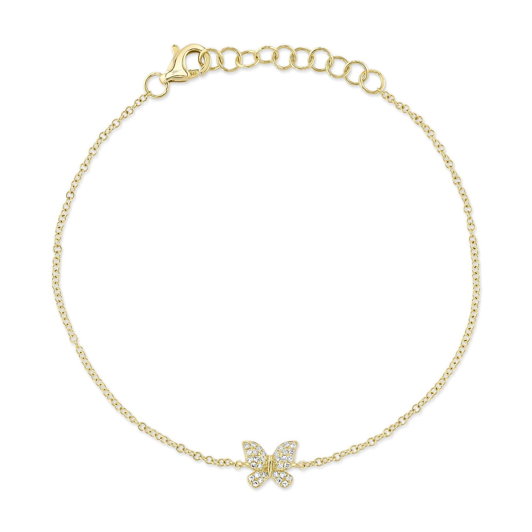 Shy Creation Kate Diamond Butterfly Bracelet