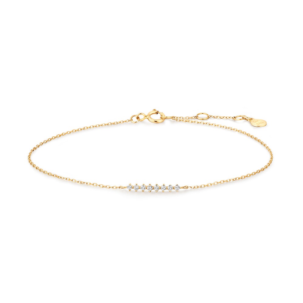 Aurelie Gi Desiree LAB-GROWN Diamond Wishbone Bracelet
