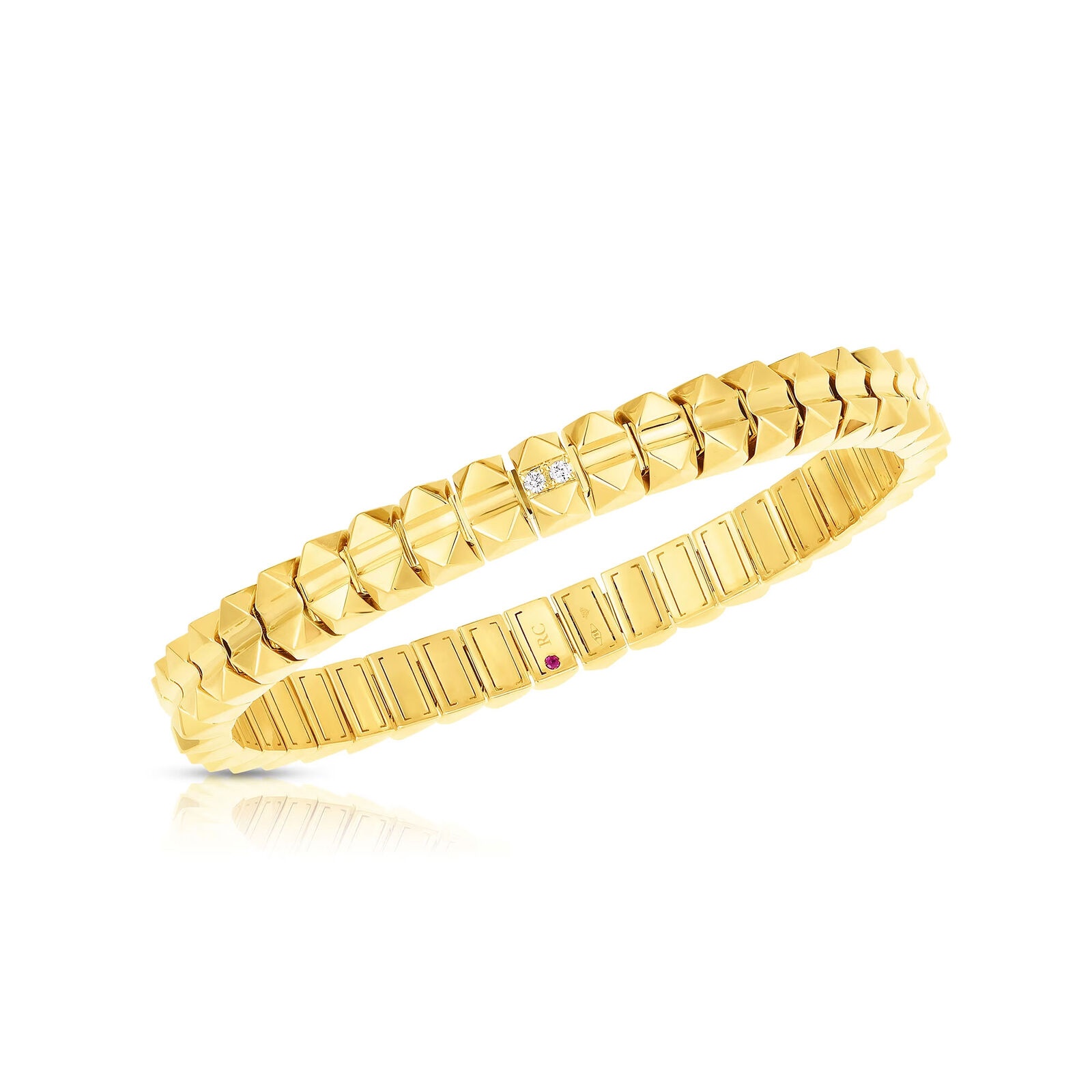 Estate by Martin Binder Roberto Coin Obelisco Flex Diamond Bangle Bracelet