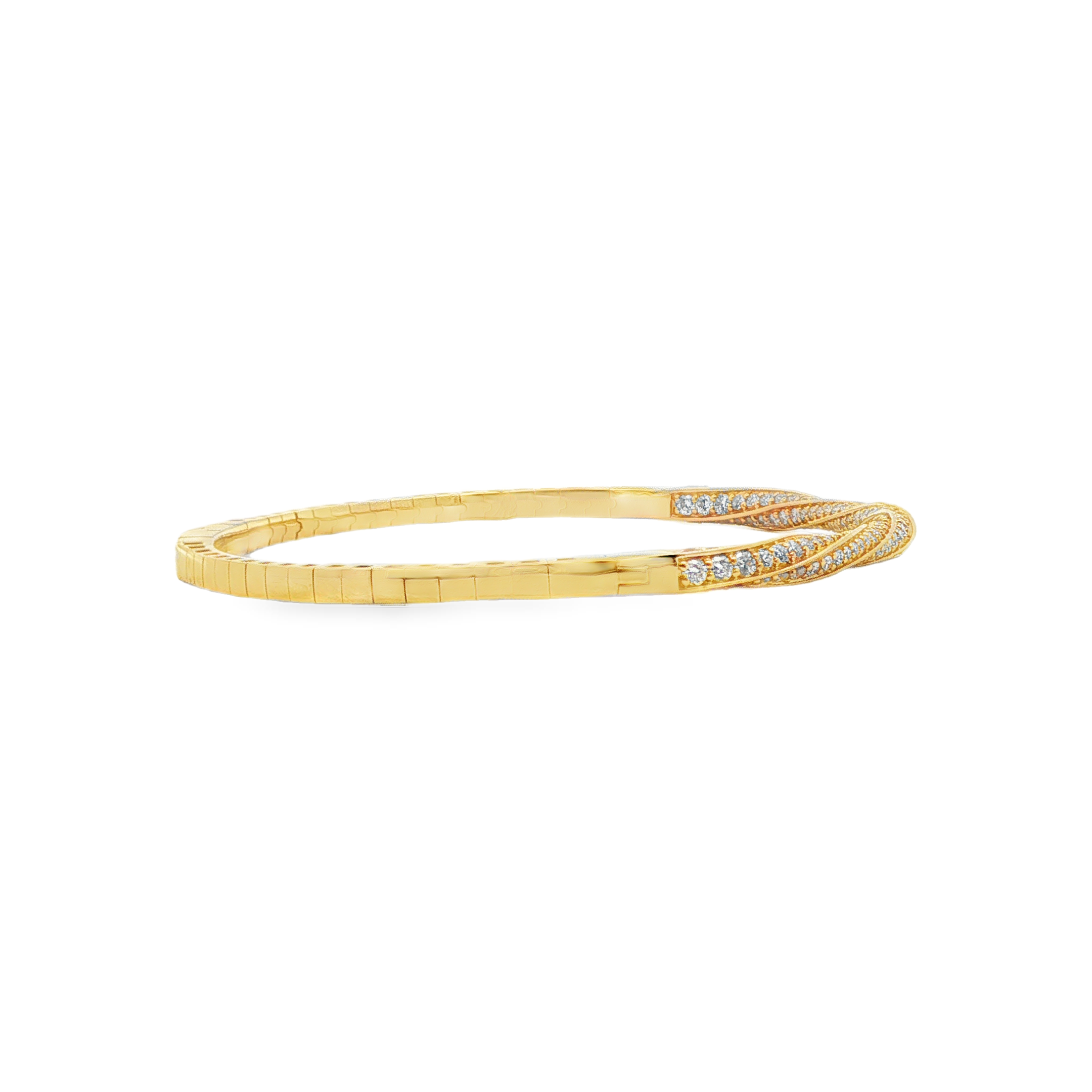 Clara by Martin Binder Diamond Twisted Bangle Bracelet (2.40 ct. tw.)