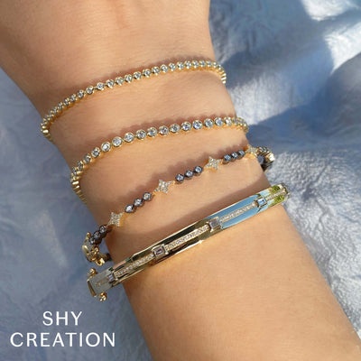 Shy Creation Bailey Diamond Bezel Tennis Bracelet