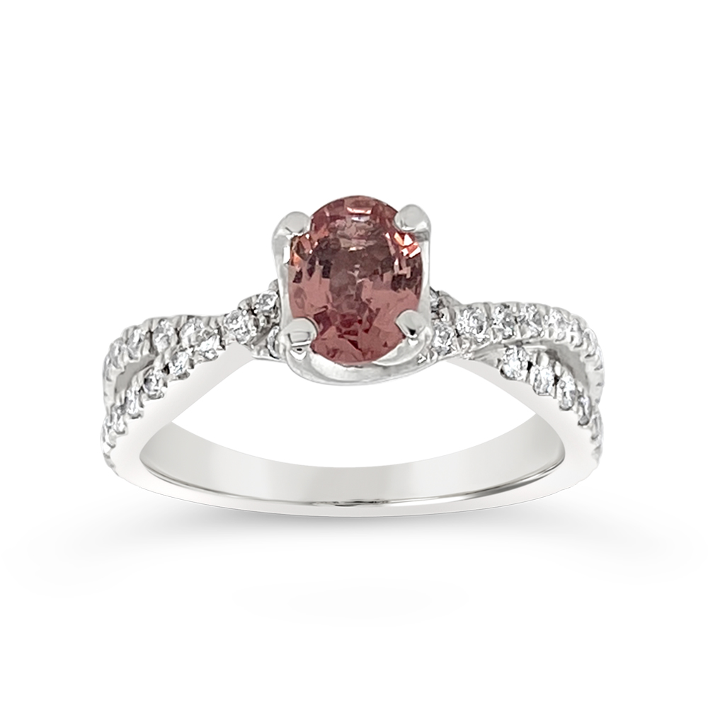 Irisa By Martin Binder Pink Sapphire & Diamond Ring