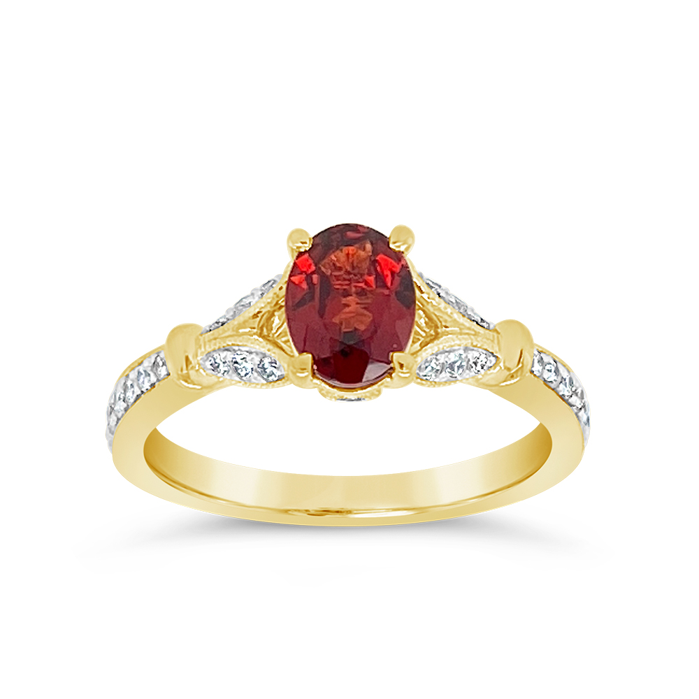 Irisa By Martin Binder Garnet & Diamond Accent Ring