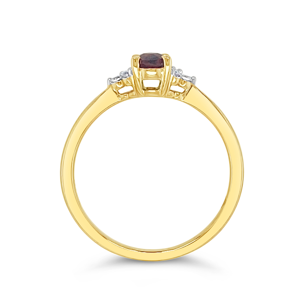 Irisa By Martin Binder Garnet & Diamond Accent Ring