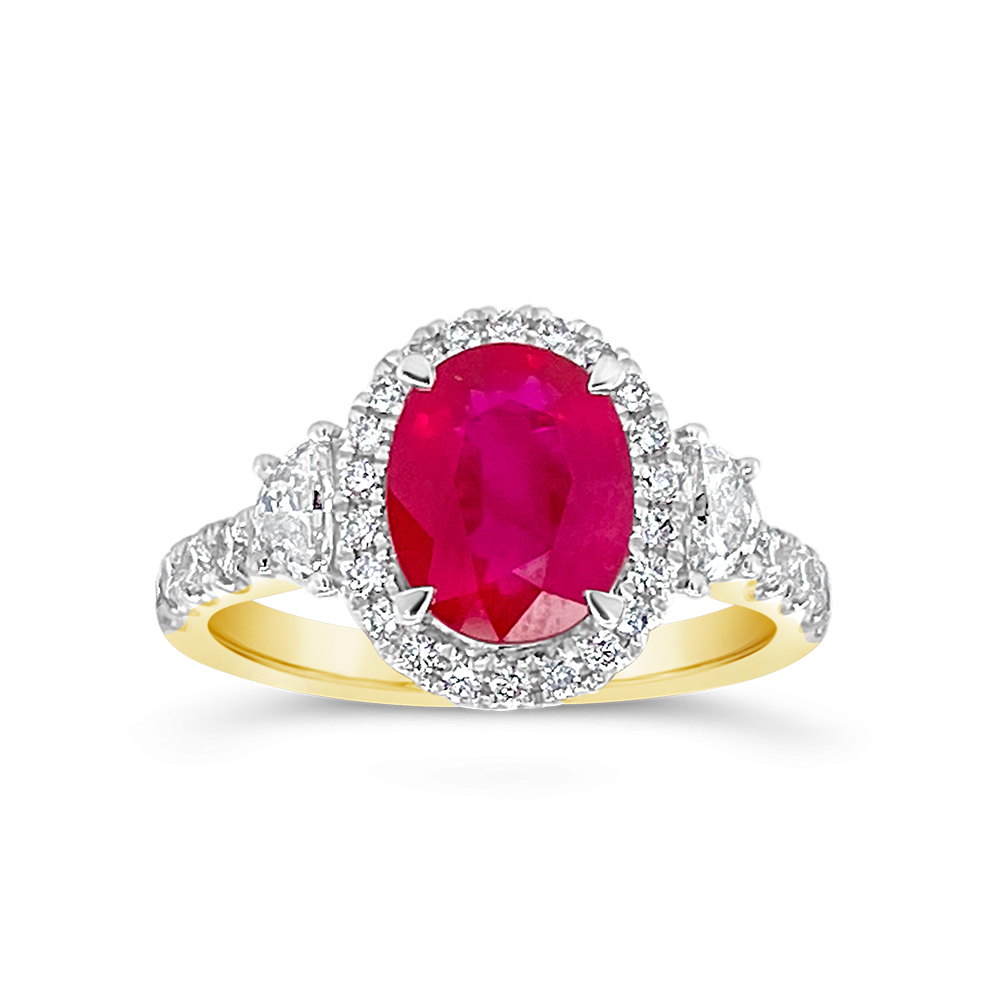 Irisa By Martin Binder Statement Ruby & Diamond Ring