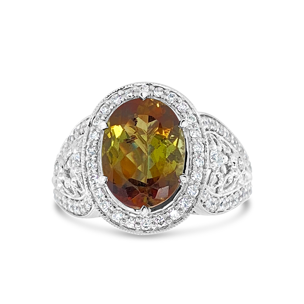 Irisa By Martin Binder Andaluzite & Diamond Statement Ring
