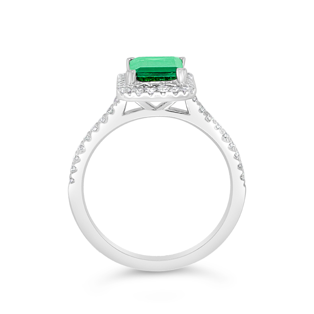 Irisa By Martin Binder Green Tourmaline & Diamond Ring