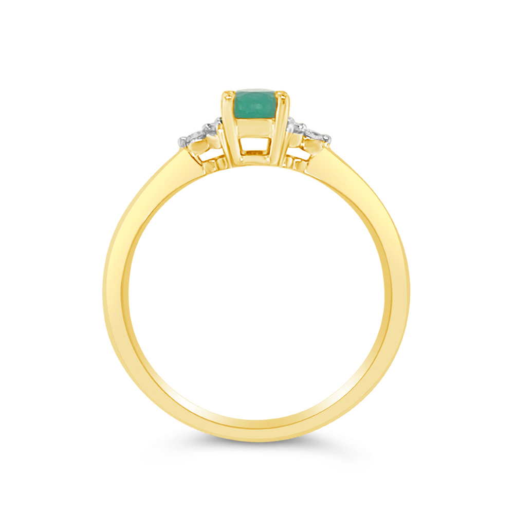 Irisa By Martin Binder Emerald & Diamond Accent Ring