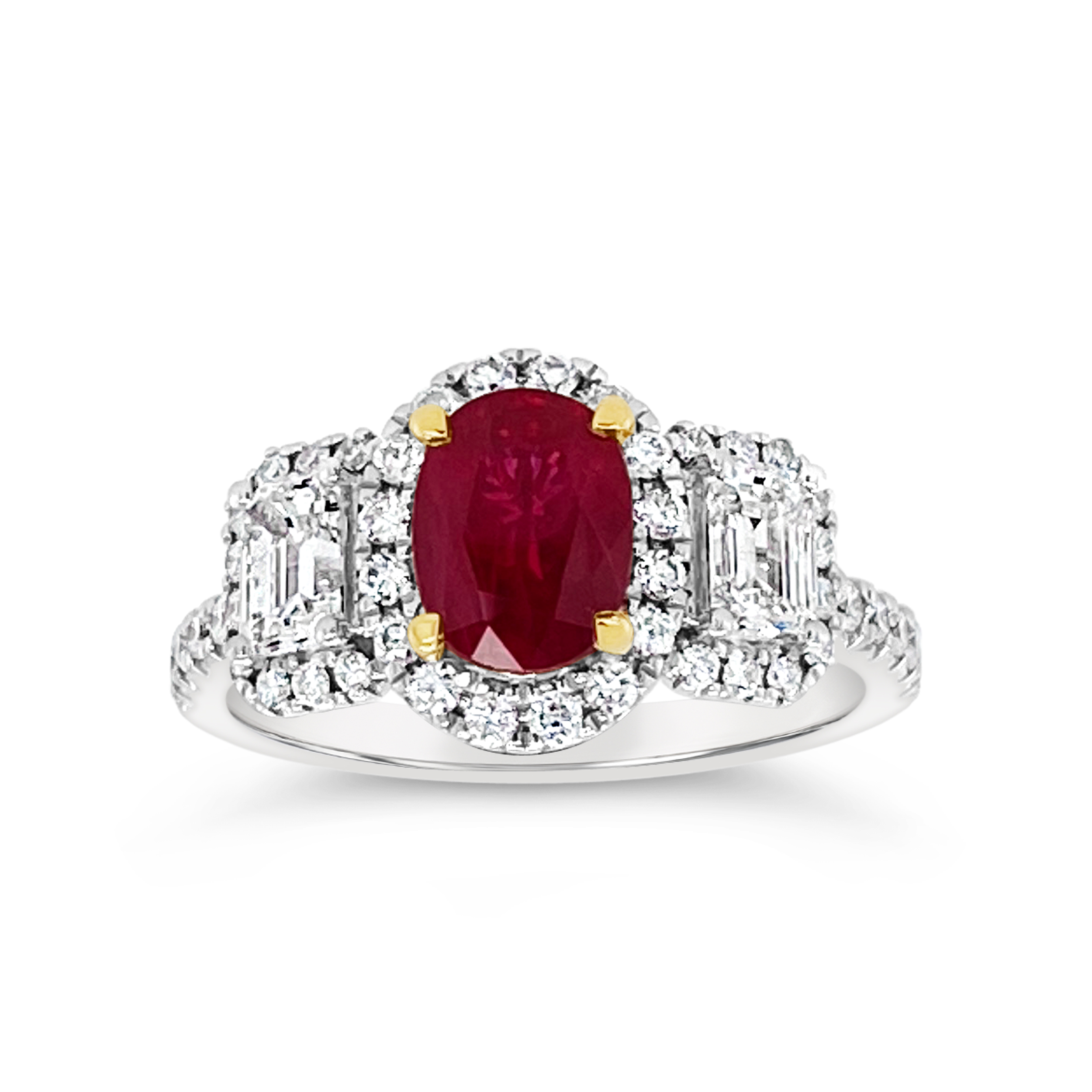 Irisa By Martin Binder Ruby & Diamond Statement Ring