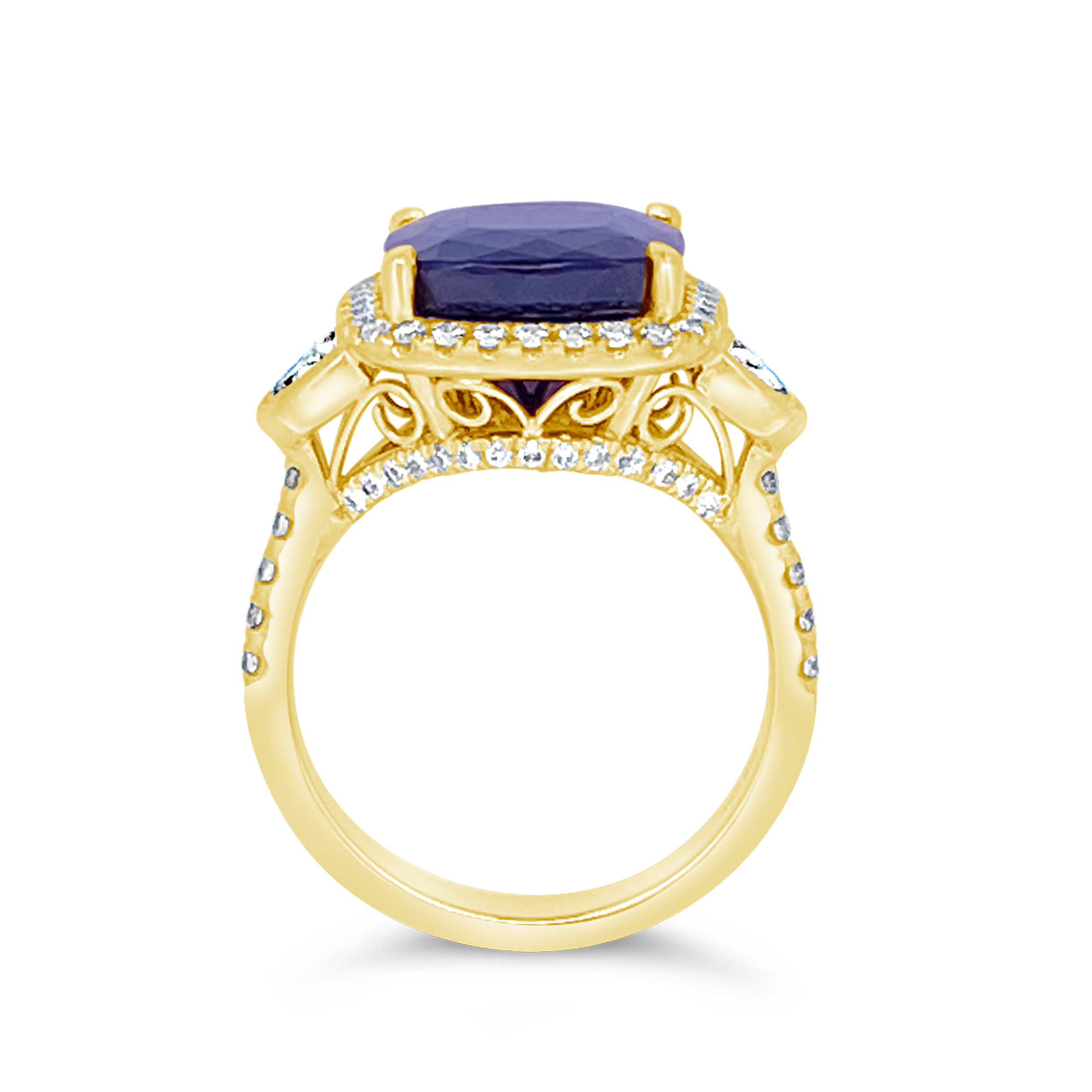 Irisa By Martin Binder Green Tourmaline & Diamond Ring