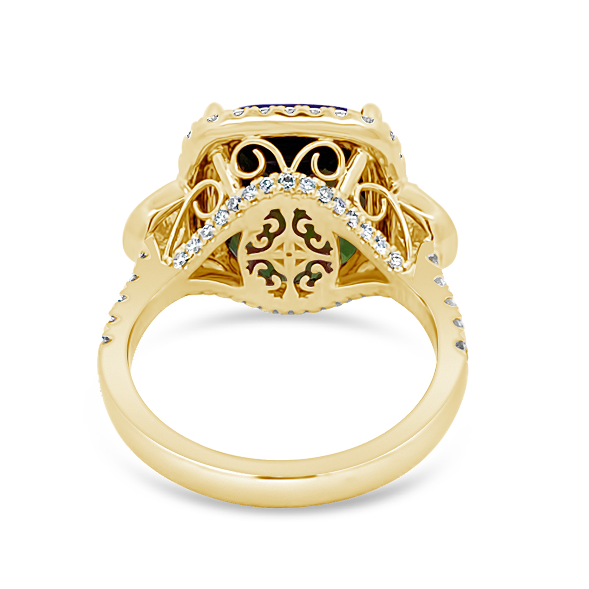 Irisa By Martin Binder Green Tourmaline & Diamond Ring