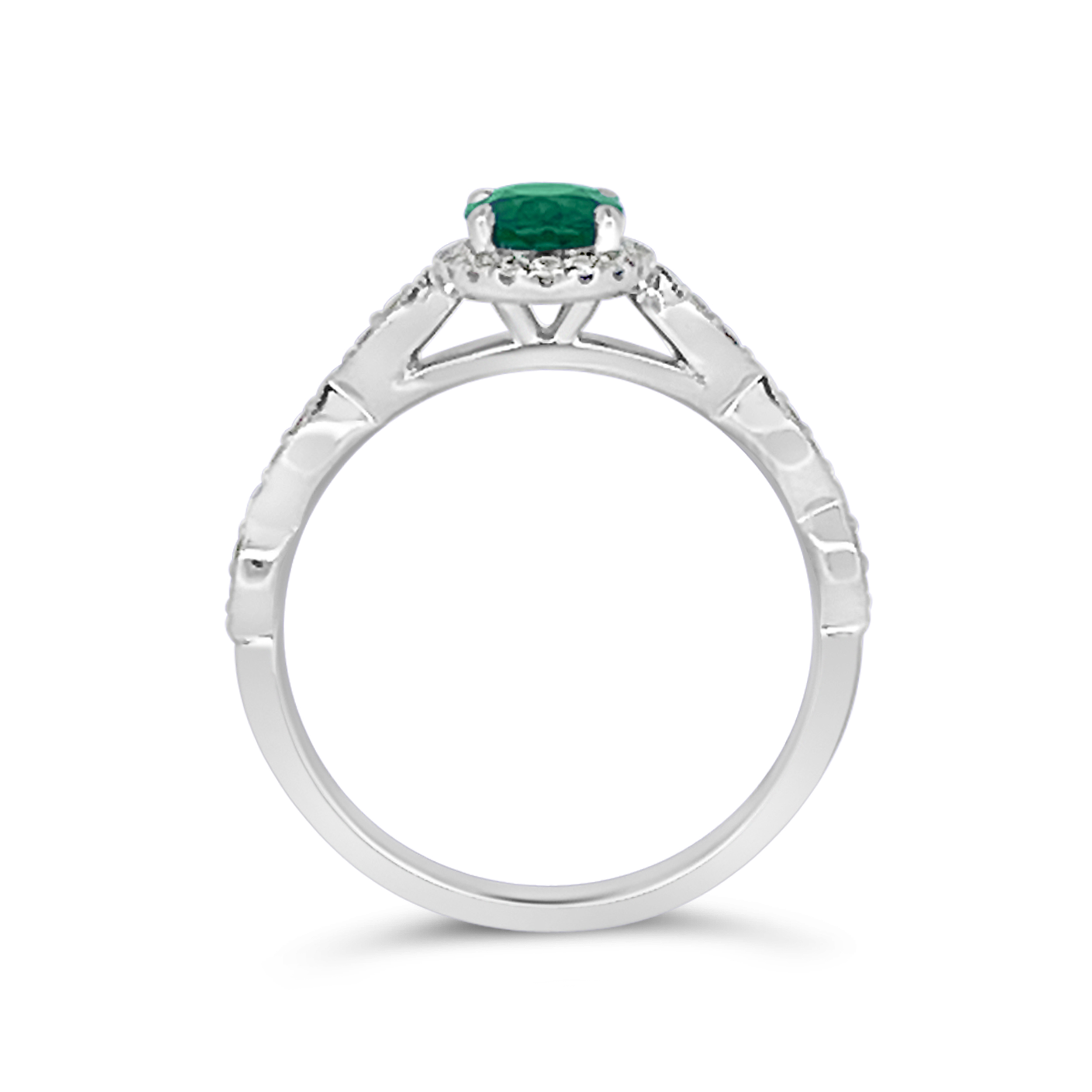 Irisa By Martin Binder Oval Tsavorite Garnet & Diamond Ring