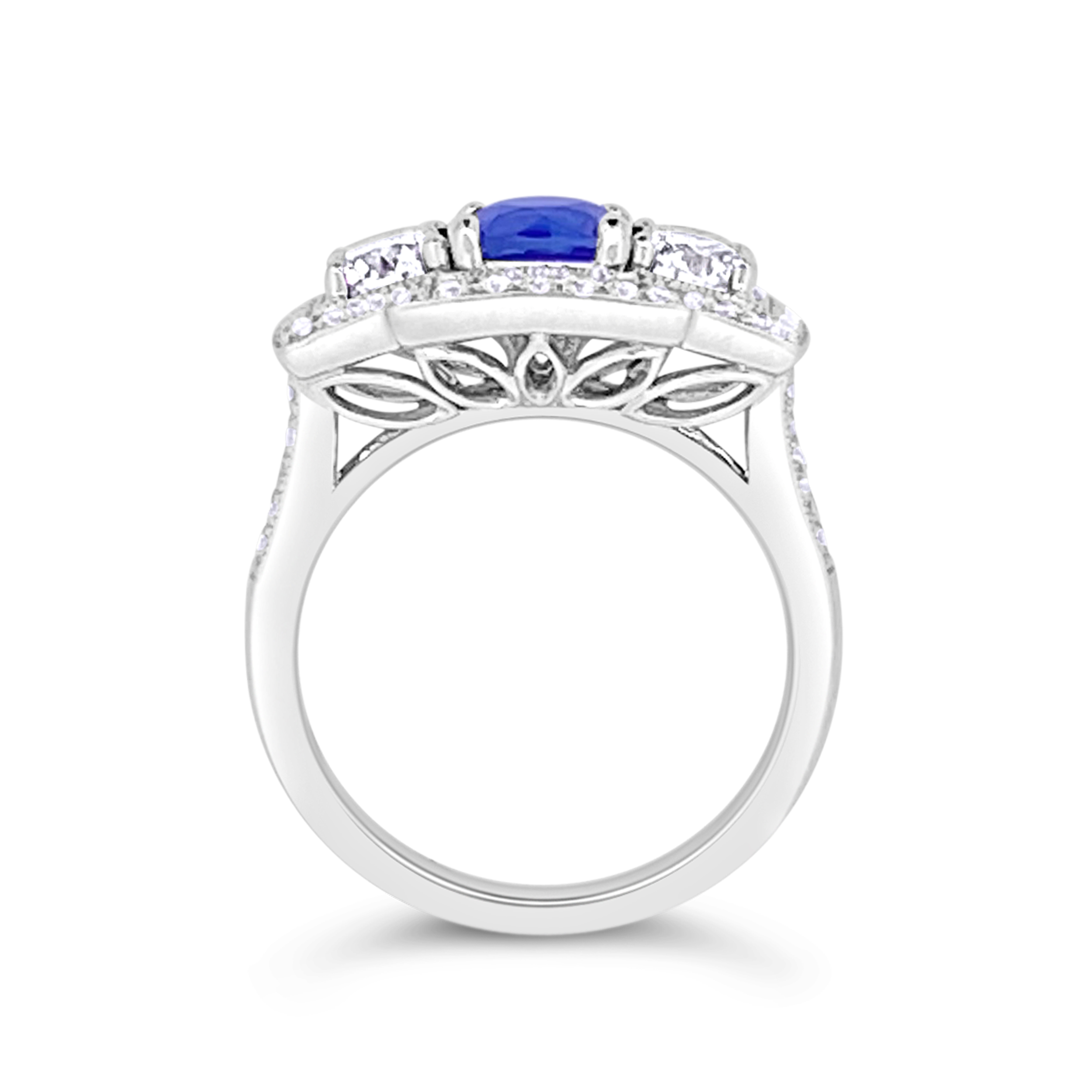 Irisa By Martin Binder Blue Sapphire & Diamond Statement Ring