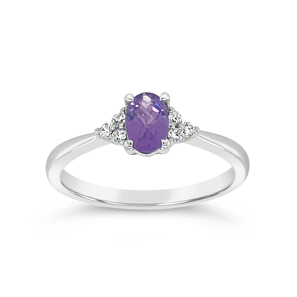 Irisa By Martin Binder Amethyst & Diamond Accent Ring