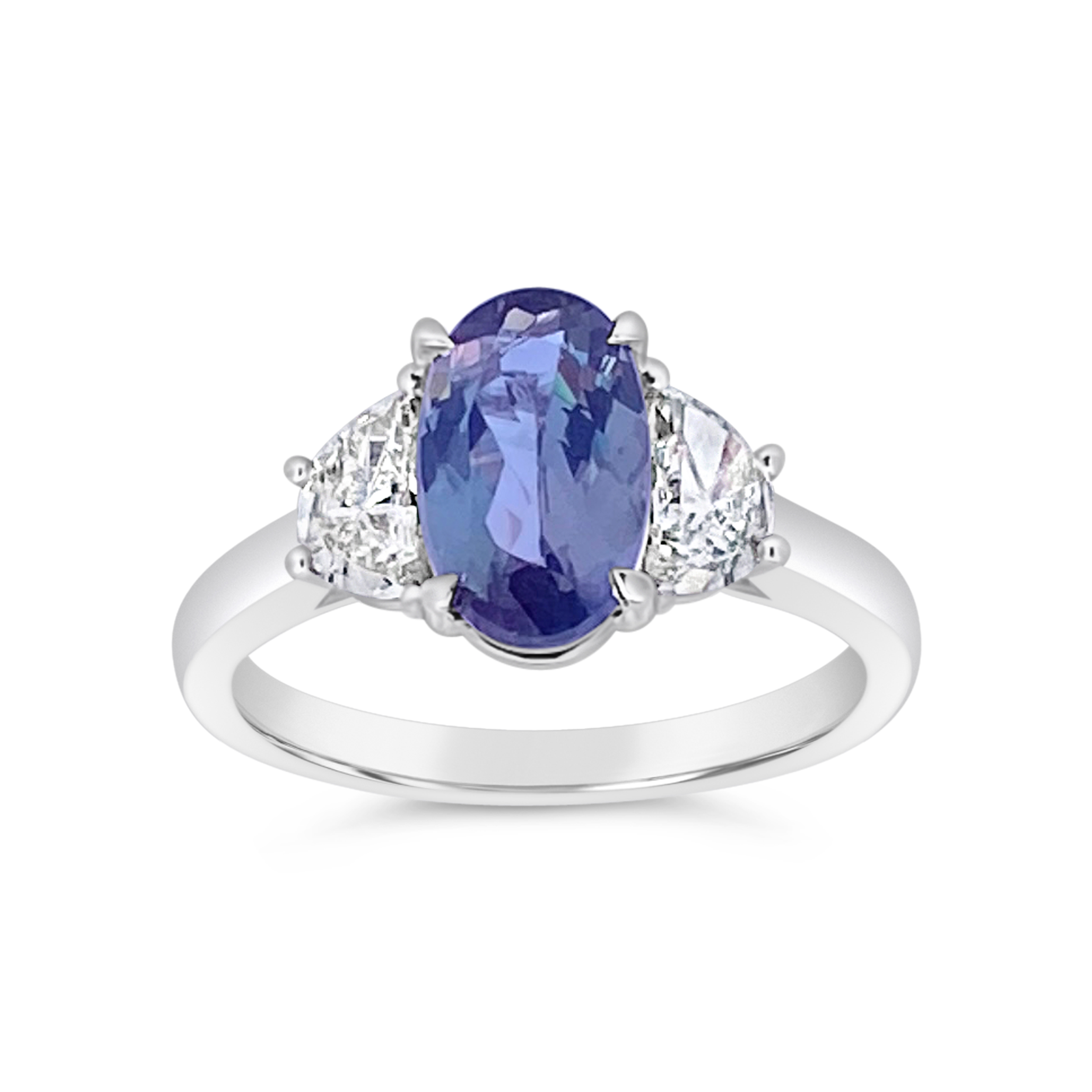 Irisa By Martin Binder Alexandrite & Diamond Three Stone Ring