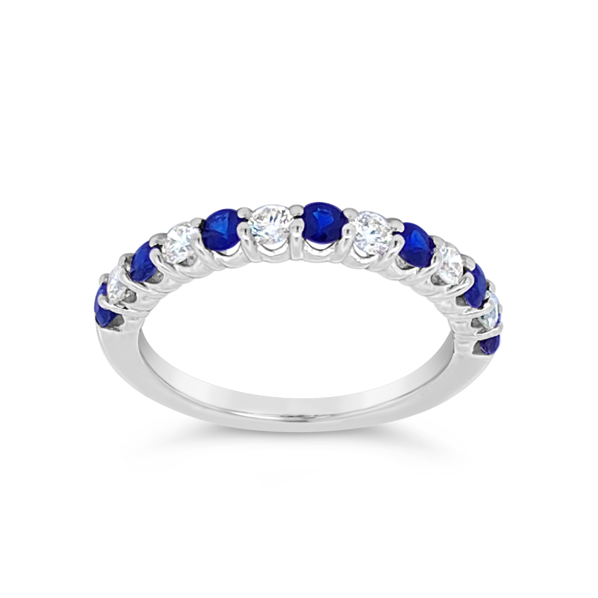 Irisa By Martin Binder Blue Sapphire & Diamond Stacking Ring
