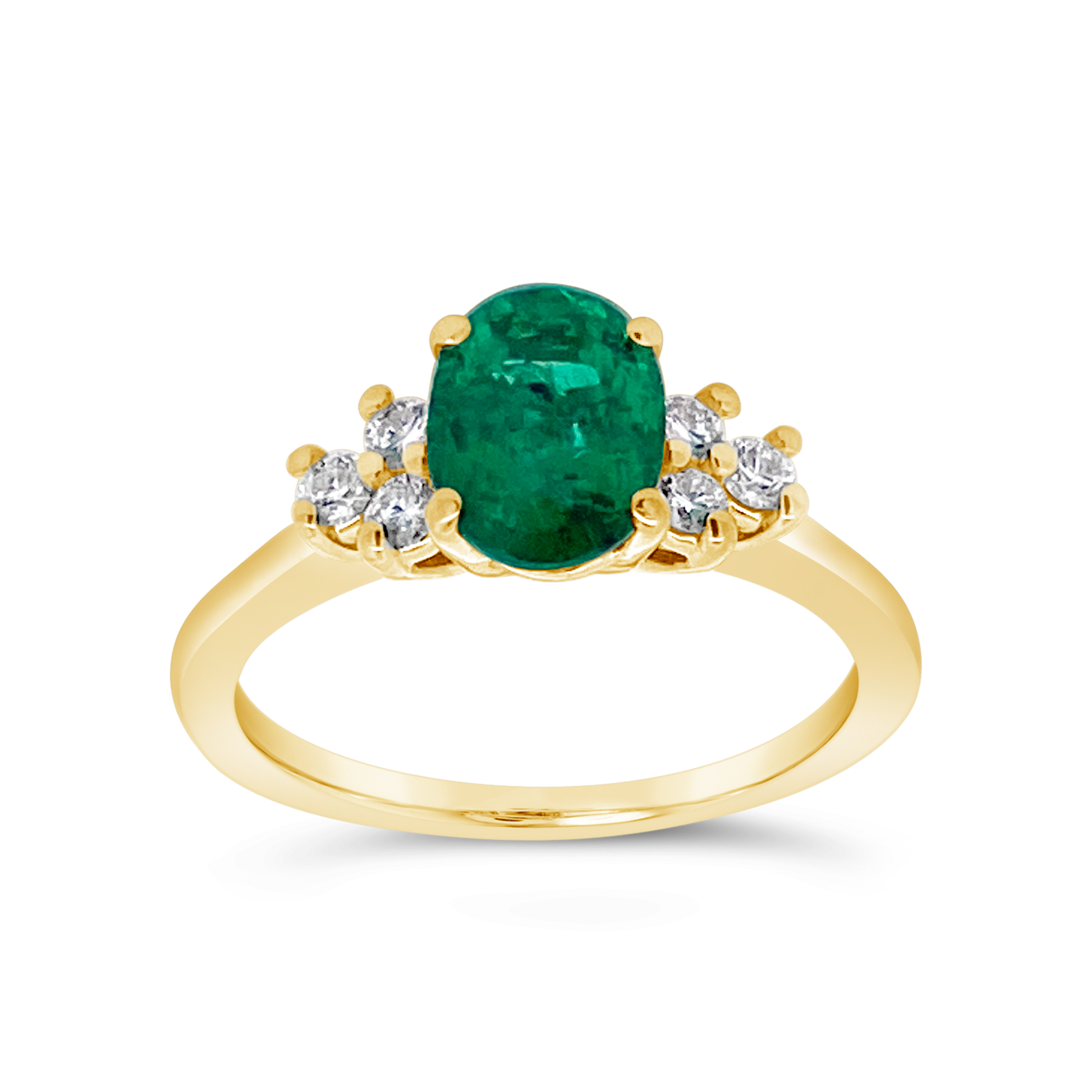 Irisa By Martin Binder Oval Emerald & Diamond Accent Ring