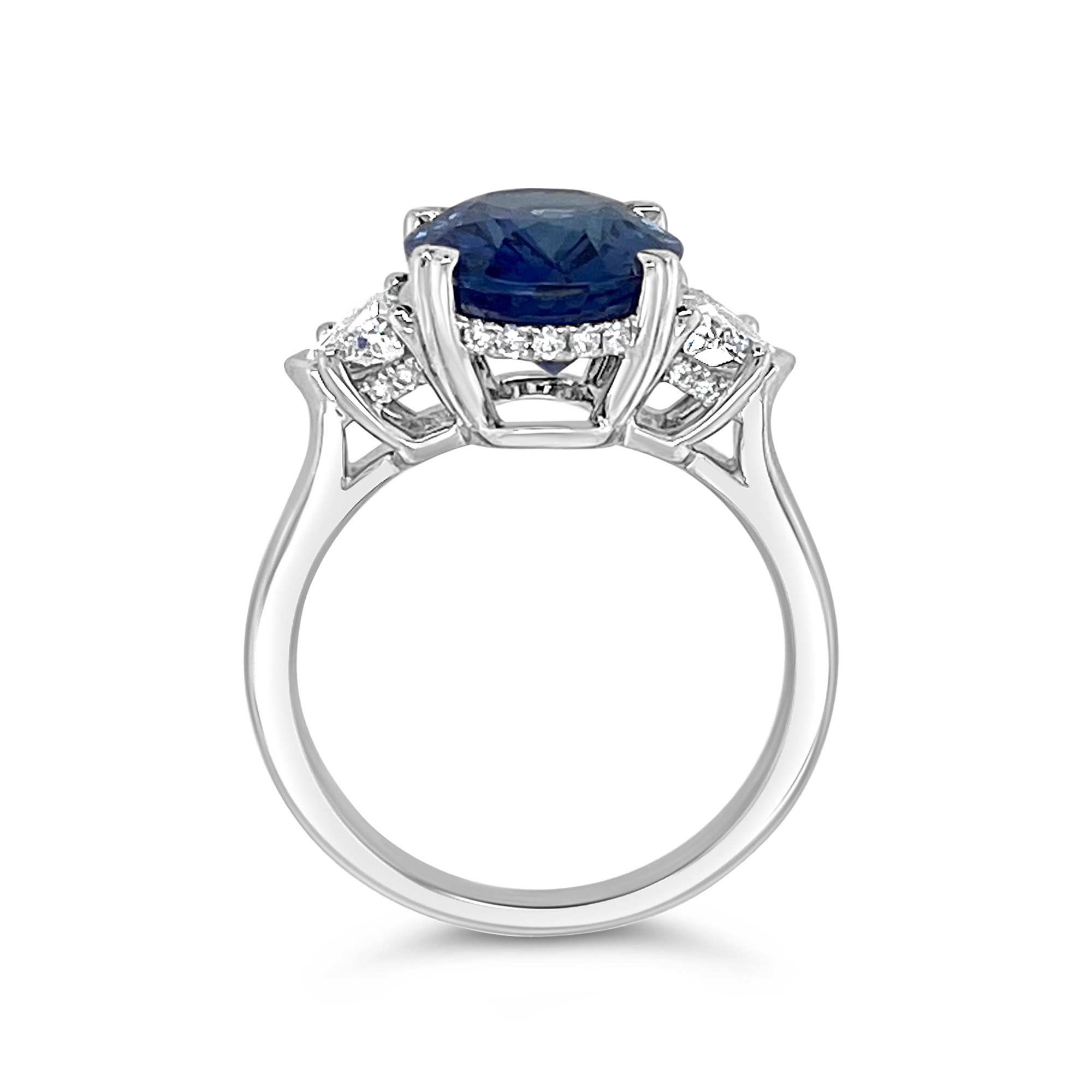 Irisa By Martin Binder Platinum Blue Sapphire & Diamond Ring