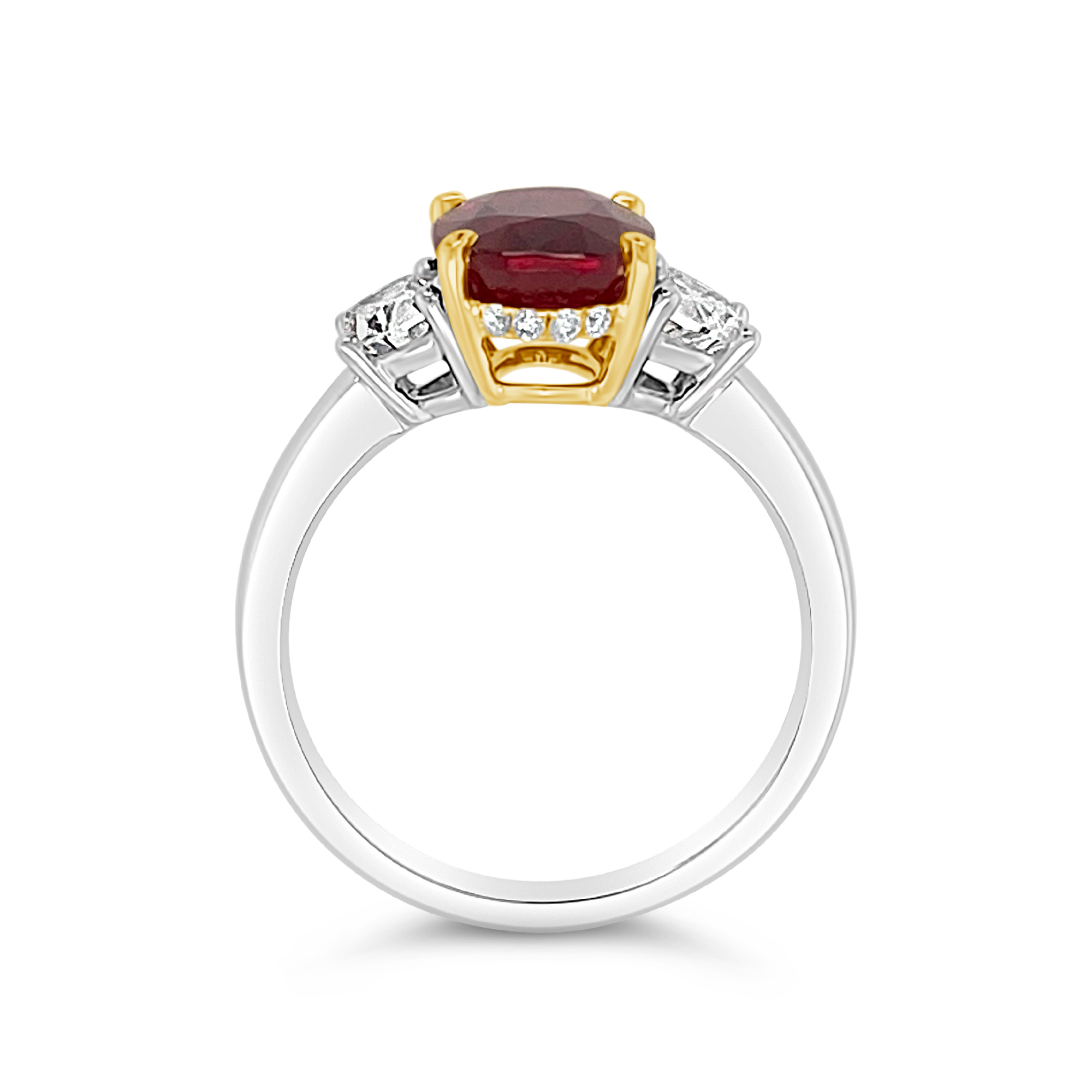 Irisa By Martin Binder Platinum Ruby & Diamond Ring