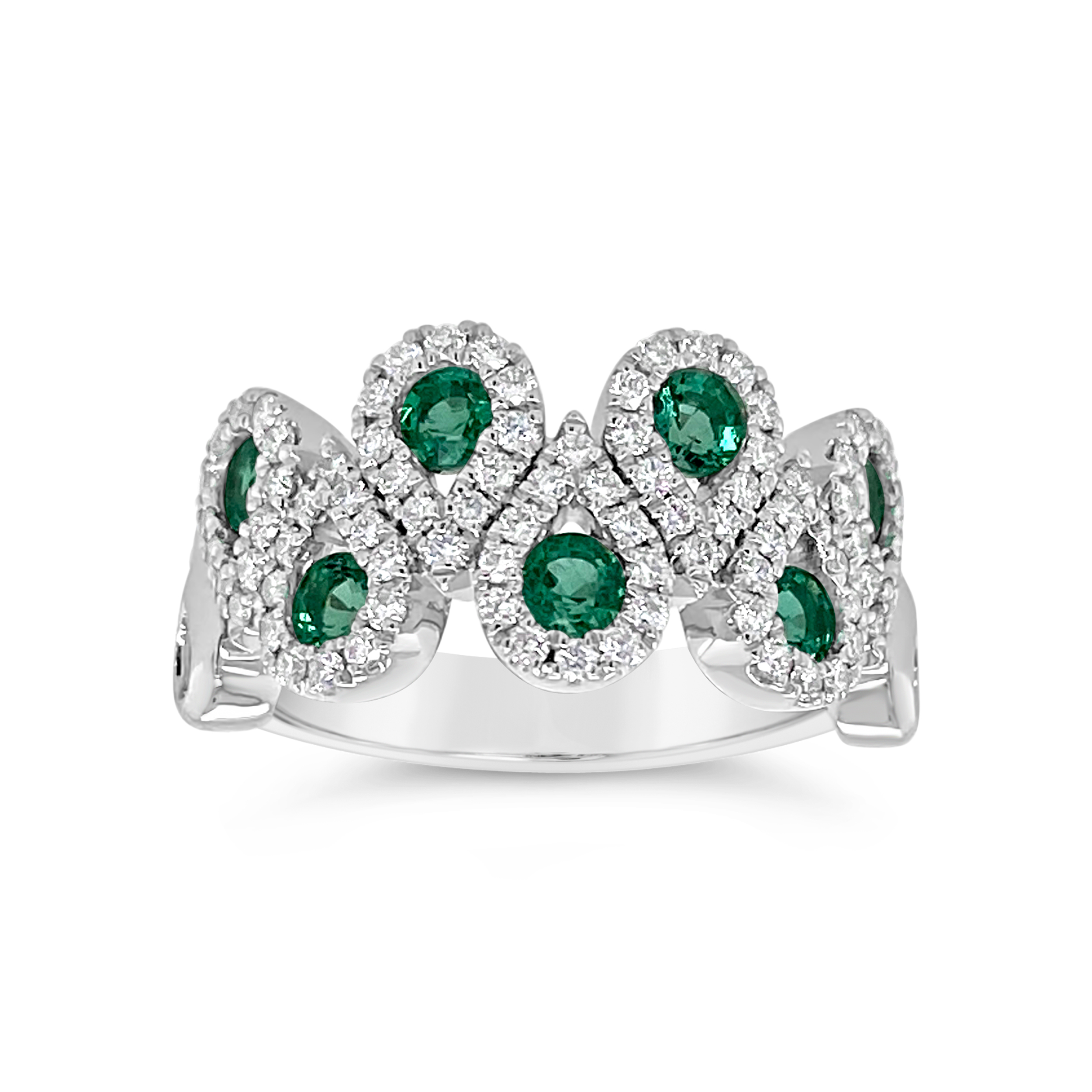Irisa By Martin Binder The Lake Emerald & Diamond Pear-shaped Ring