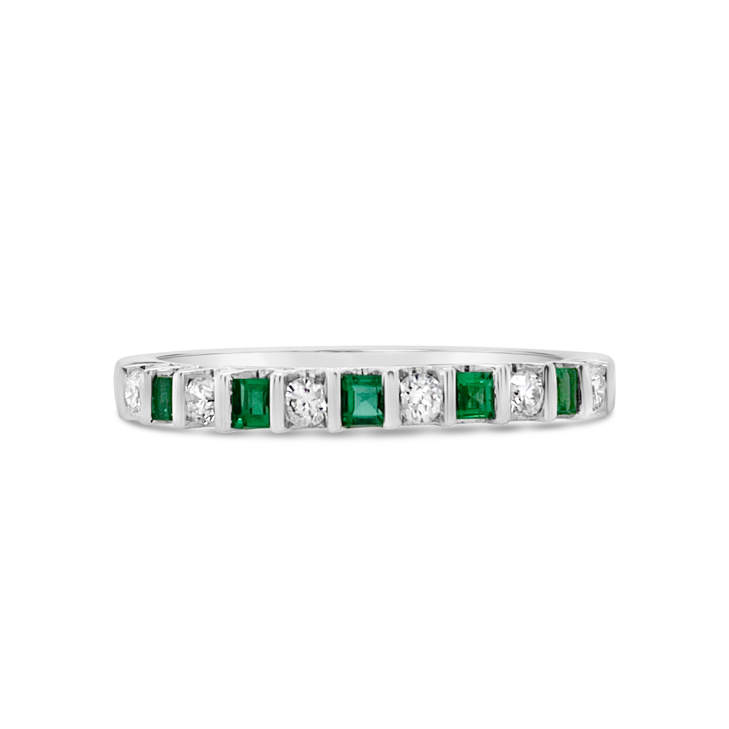 Irisa By Martin Binder Princess Emerald & Diamond Ring