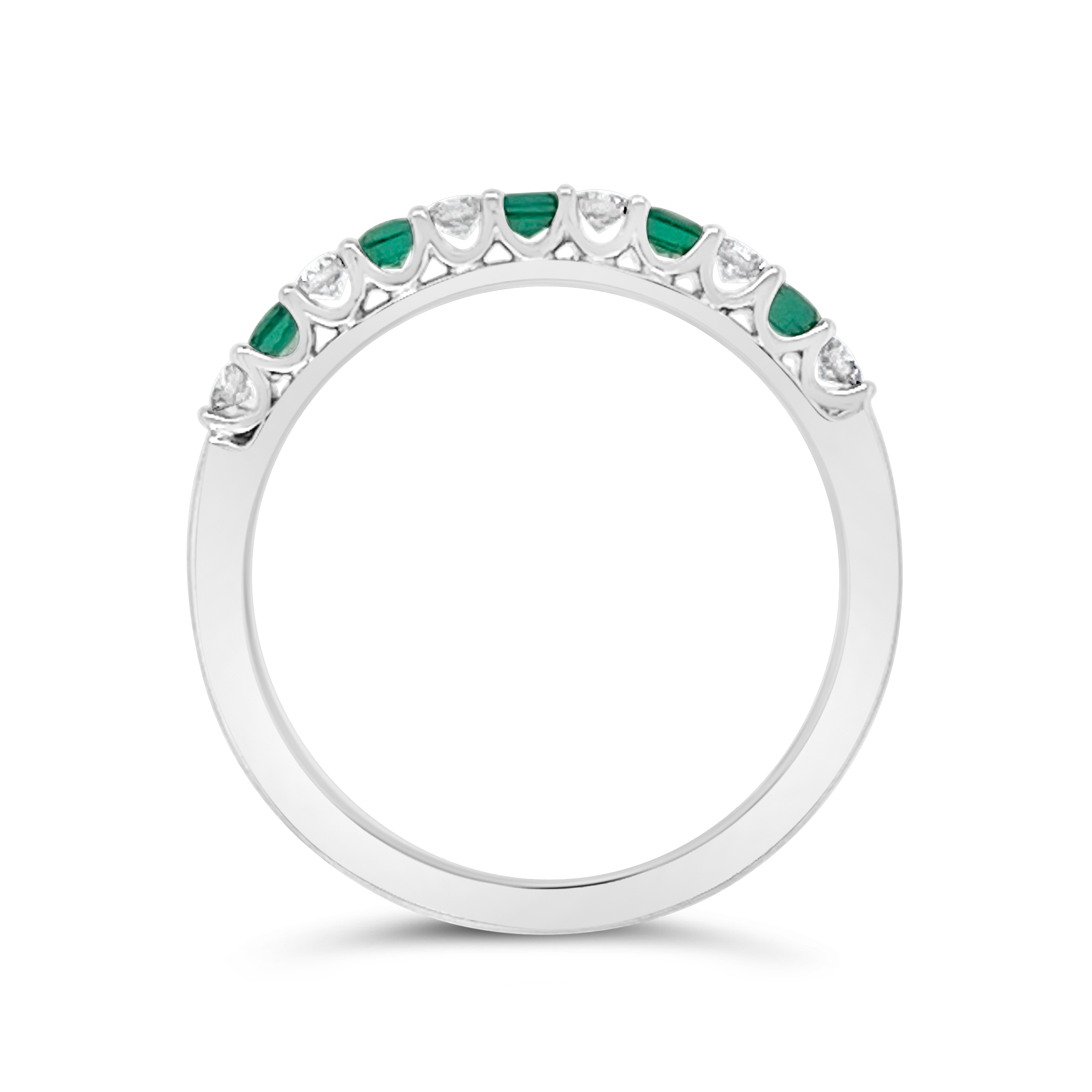 Irisa By Martin Binder Princess Emerald & Diamond Ring