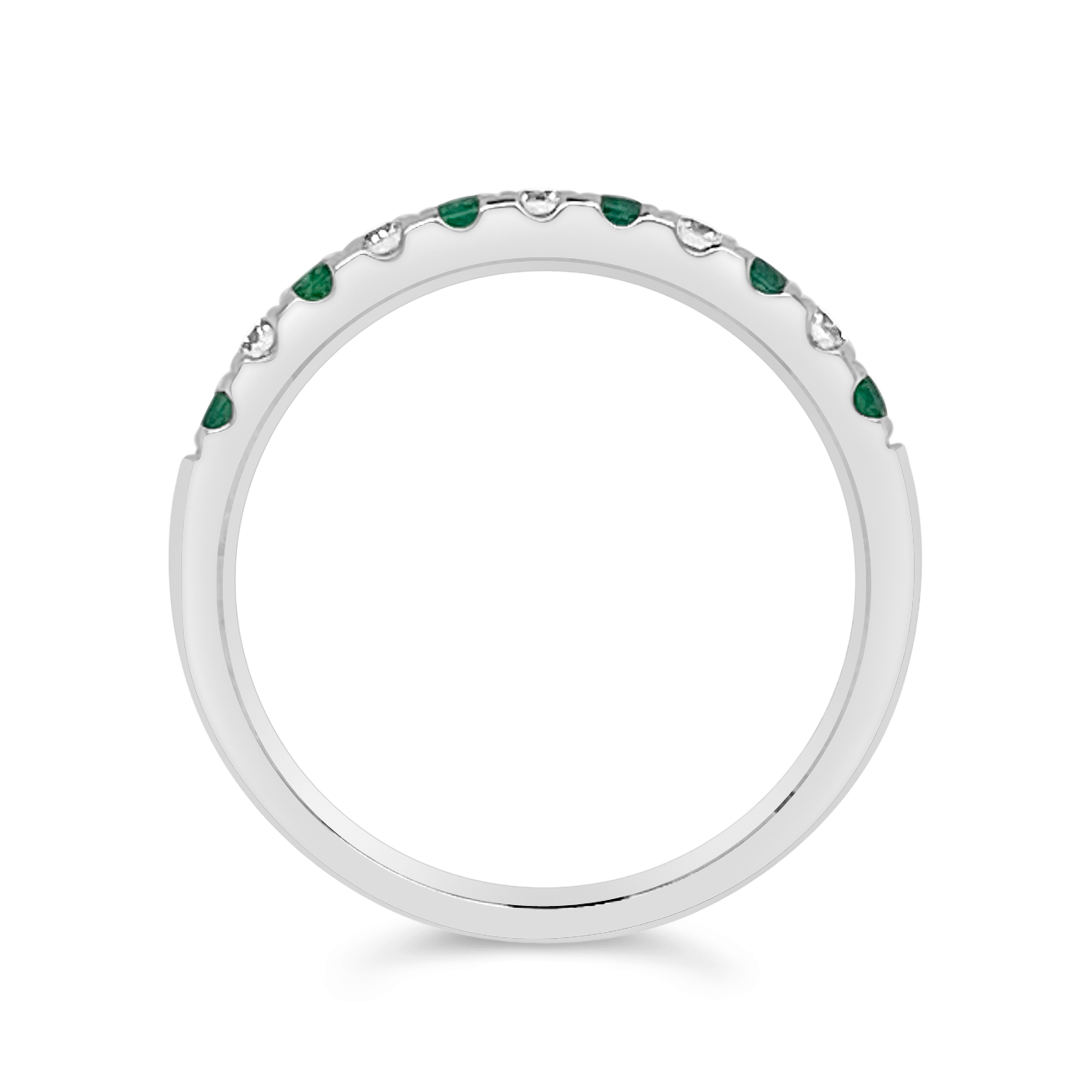 Irisa By Martin Binder Princess Emerald & Diamond Ring