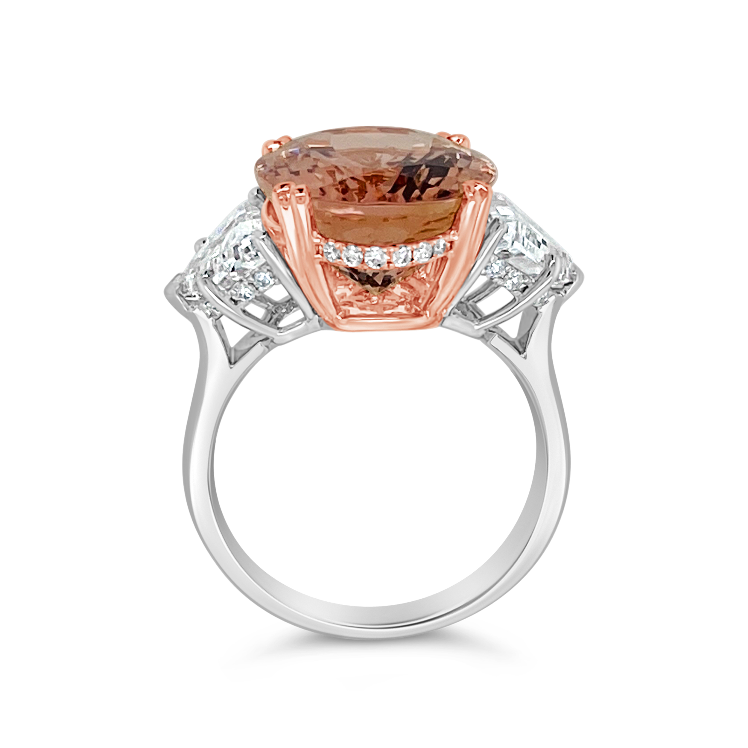 Irisa By Martin Binder Morganite & Lab-grown Diamond Ring