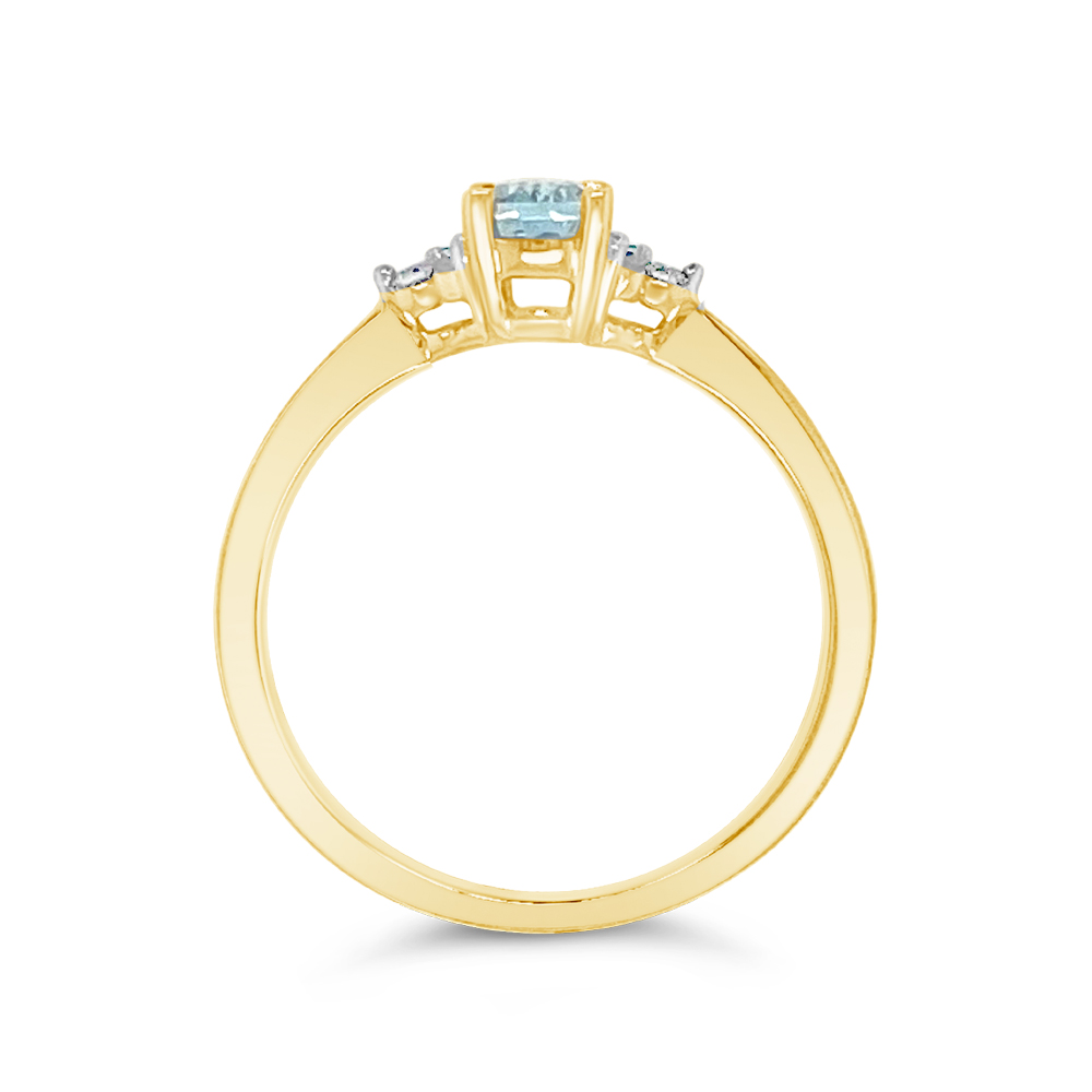 Irisa By Martin Binder Aquamarine & Diamond Accent Ring