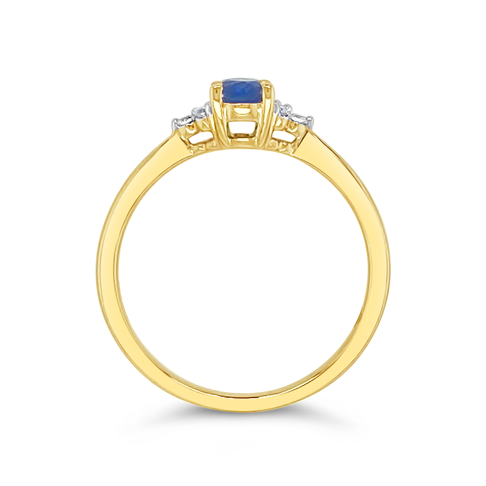 Irisa By Martin Binder Blue Sapphire & Diamond Accent Ring