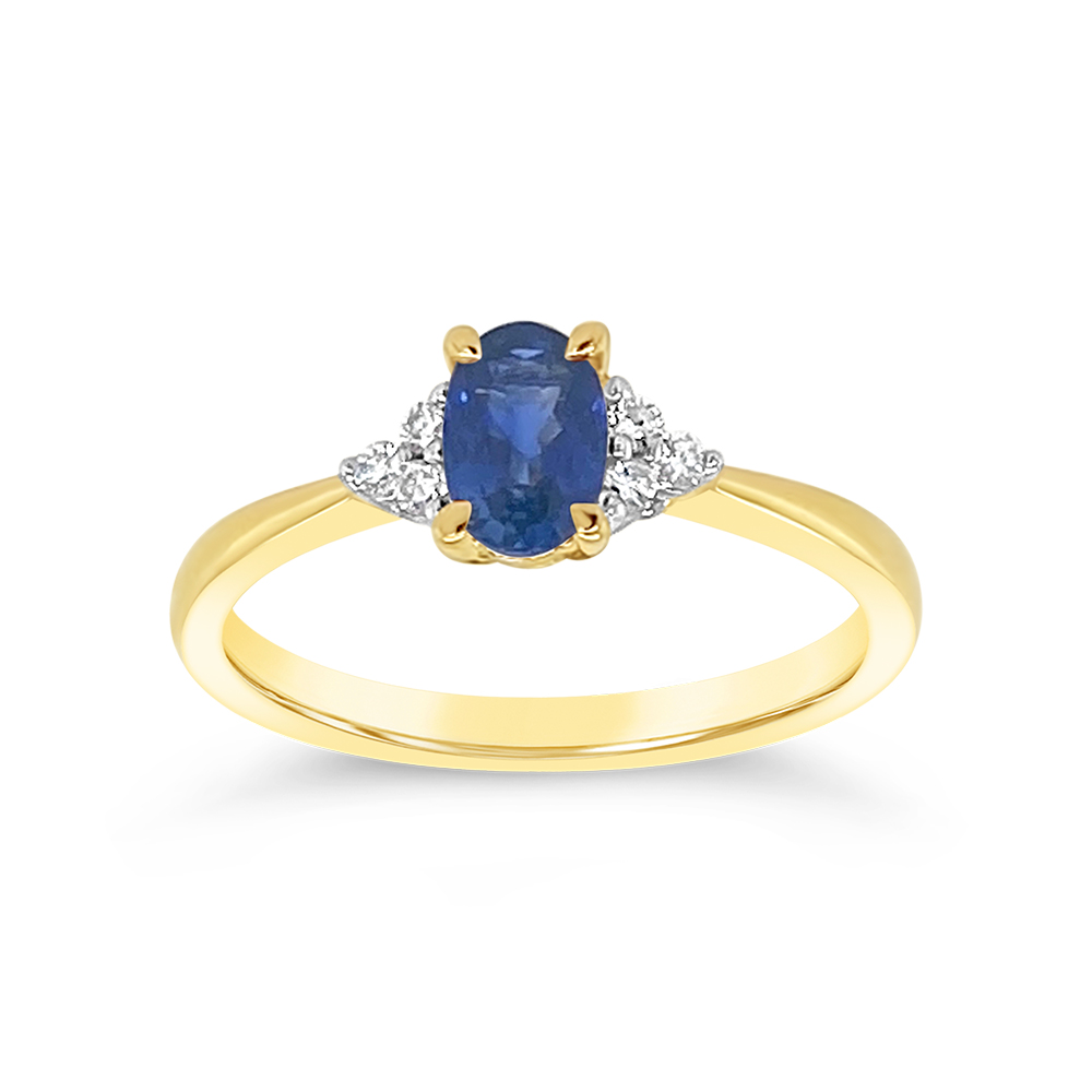 Irisa By Martin Binder Blue Sapphire & Diamond Accent Ring