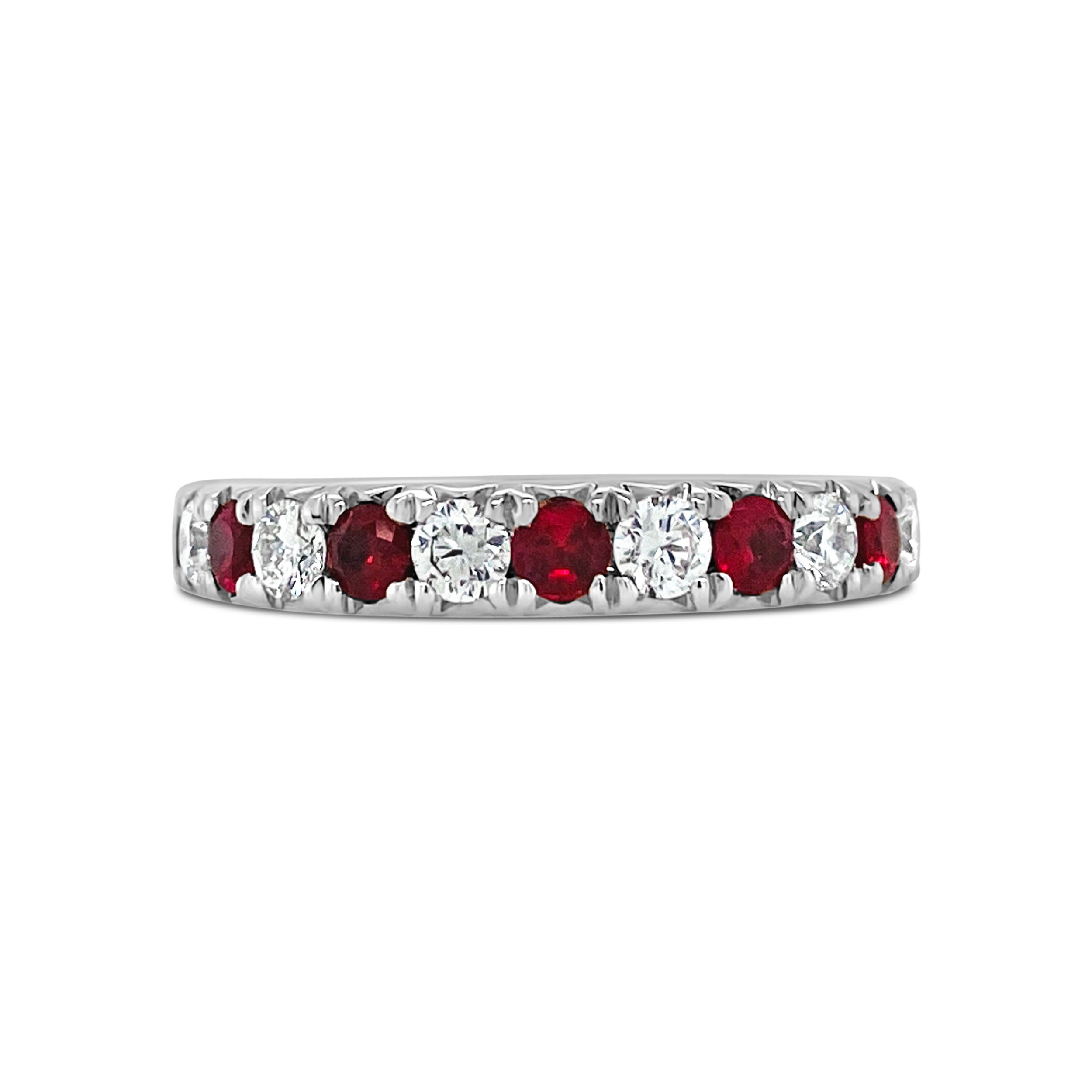 Irisa By Martin Binder Ruby & Diamond Stacking Band