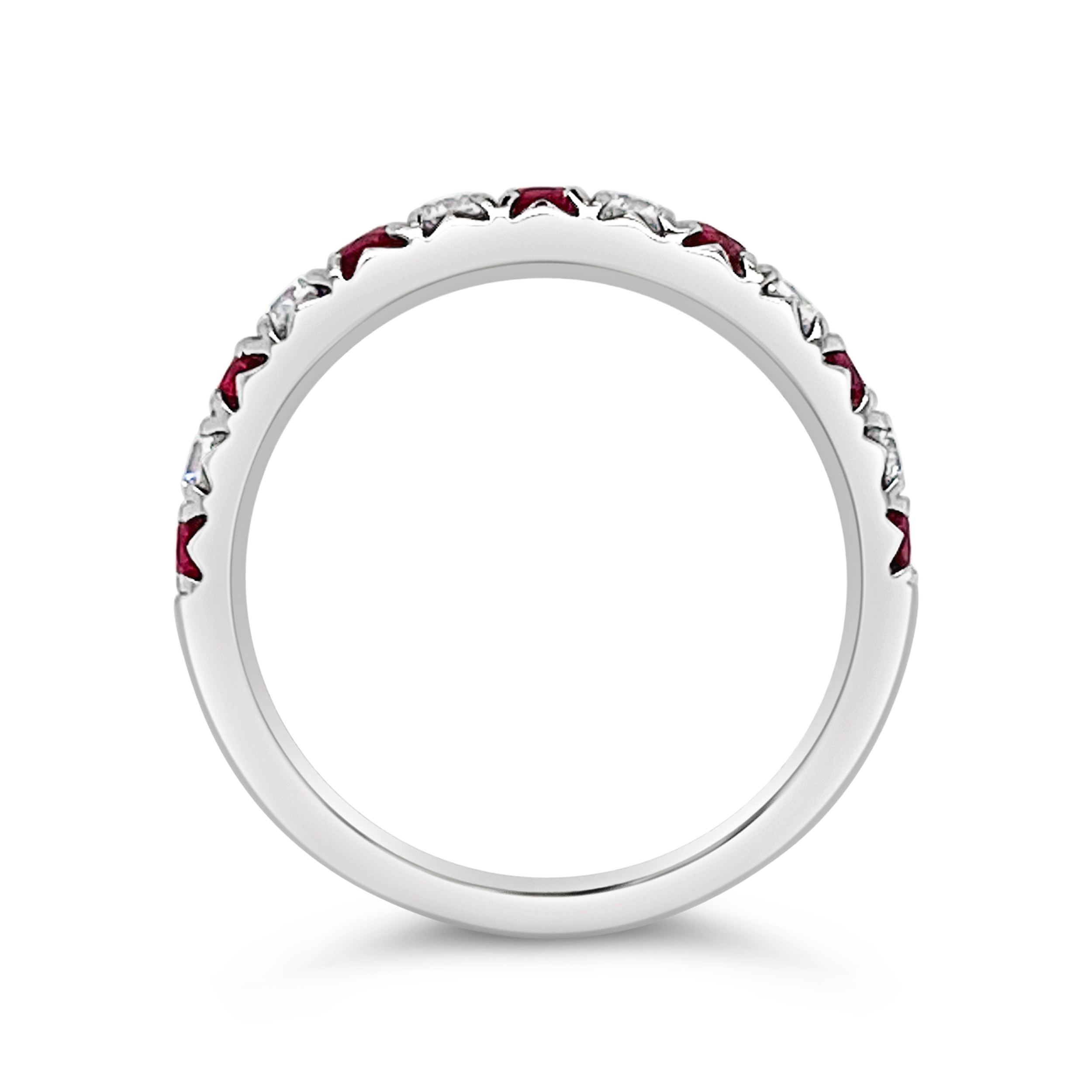 Irisa By Martin Binder Ruby & Diamond Stacking Band