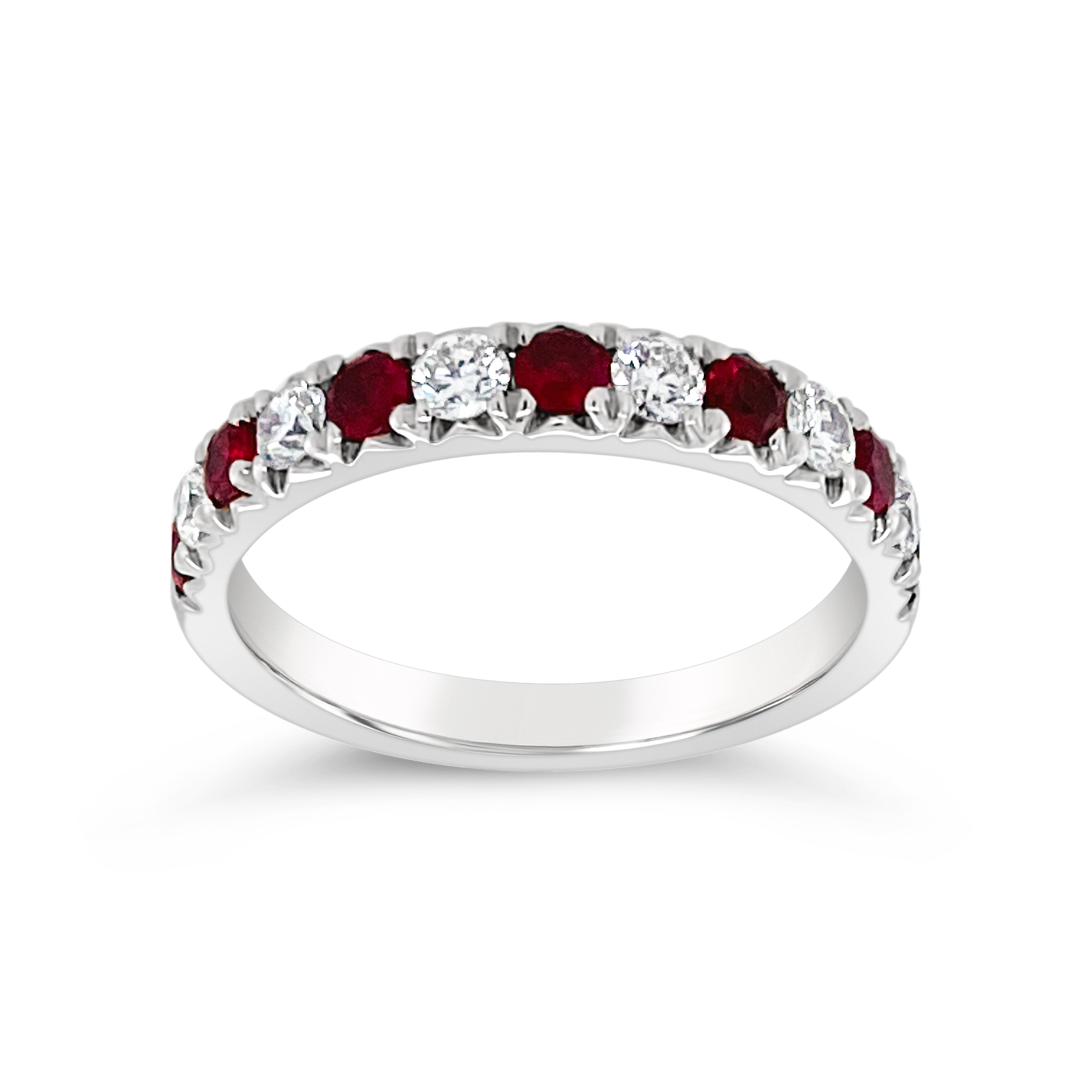 Irisa By Martin Binder Ruby & Diamond Stacking Band