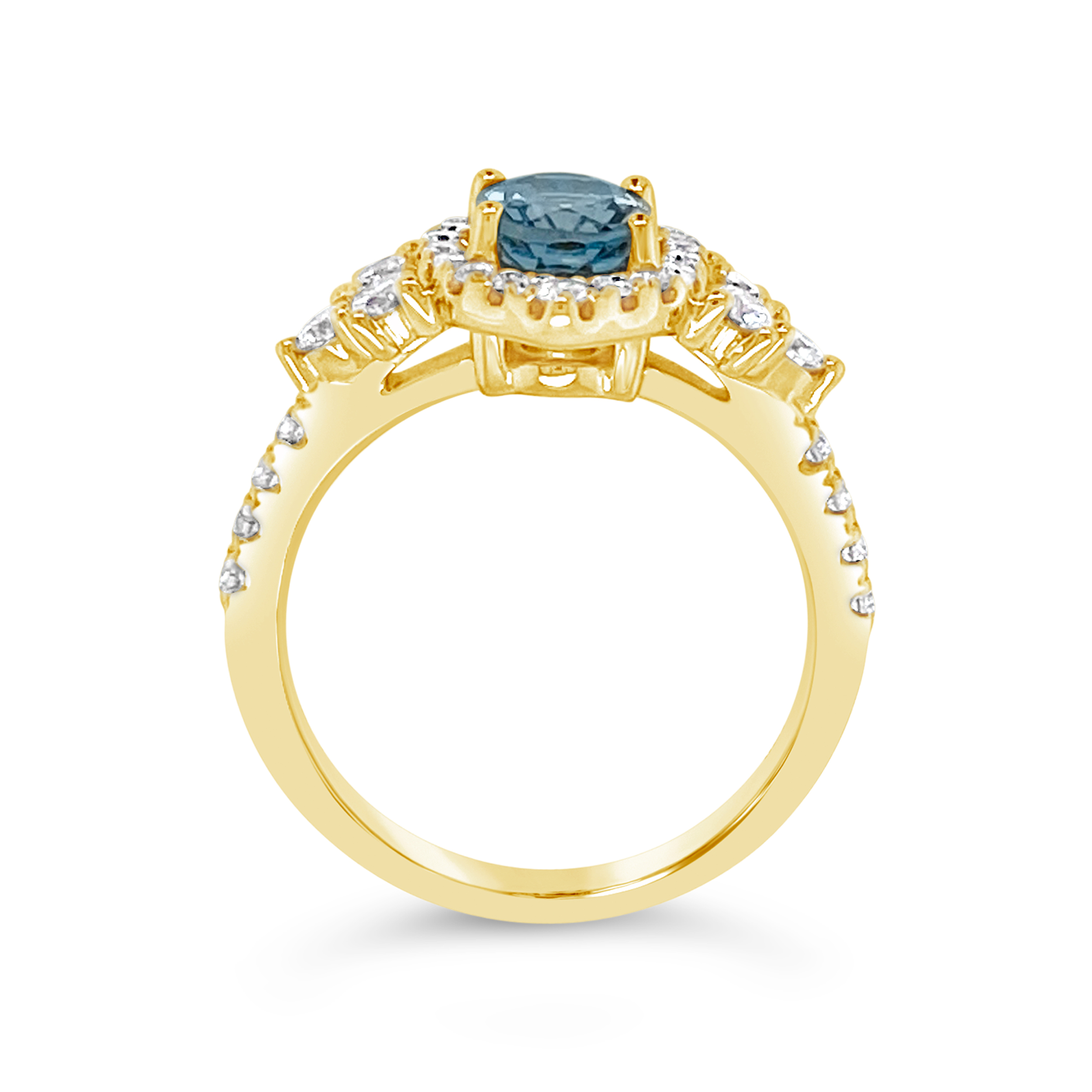 Irisa by Martin Binder Aquamarine & Diamond Statement Ring