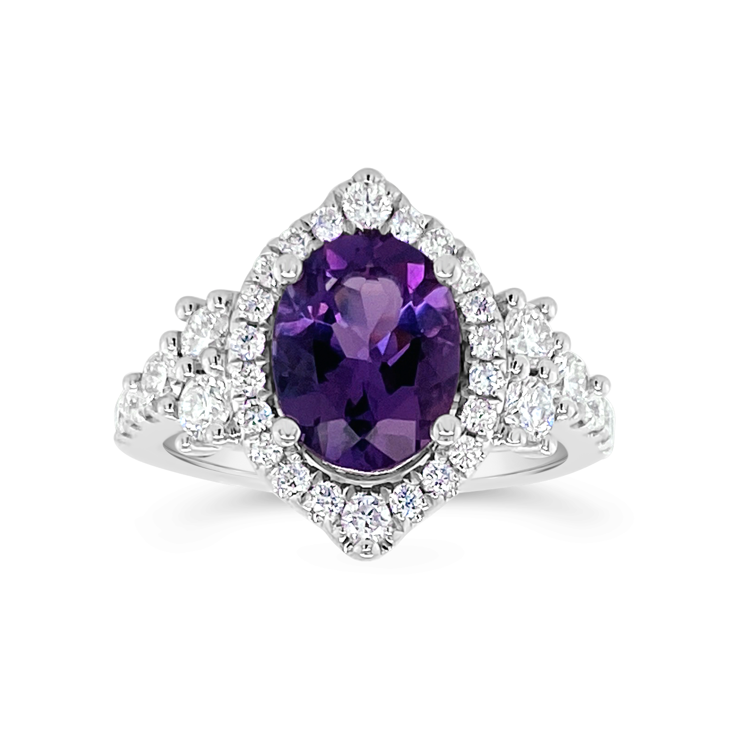 Irisa By Martin Binder Amethyst & Diamond Statement Ring