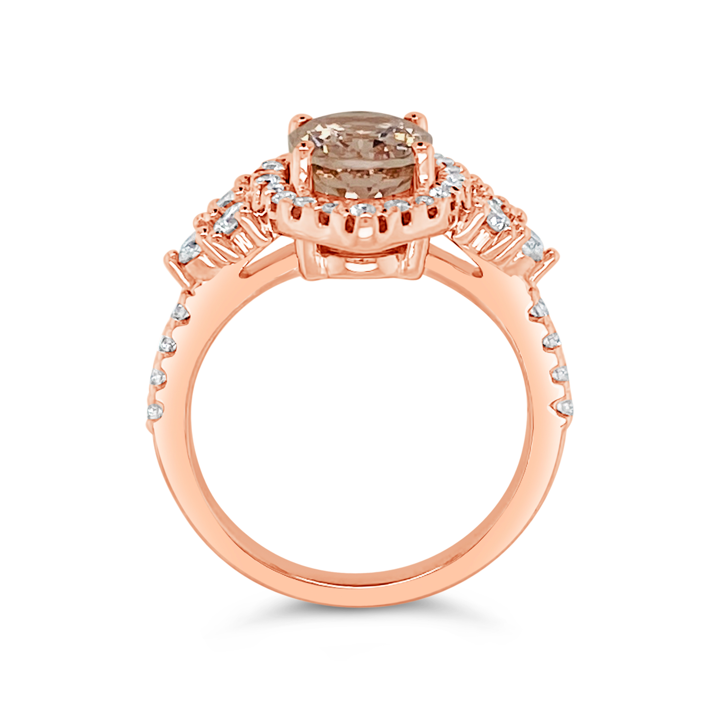 Irisa by Martin Binder Morganite & Diamond Statement Ring