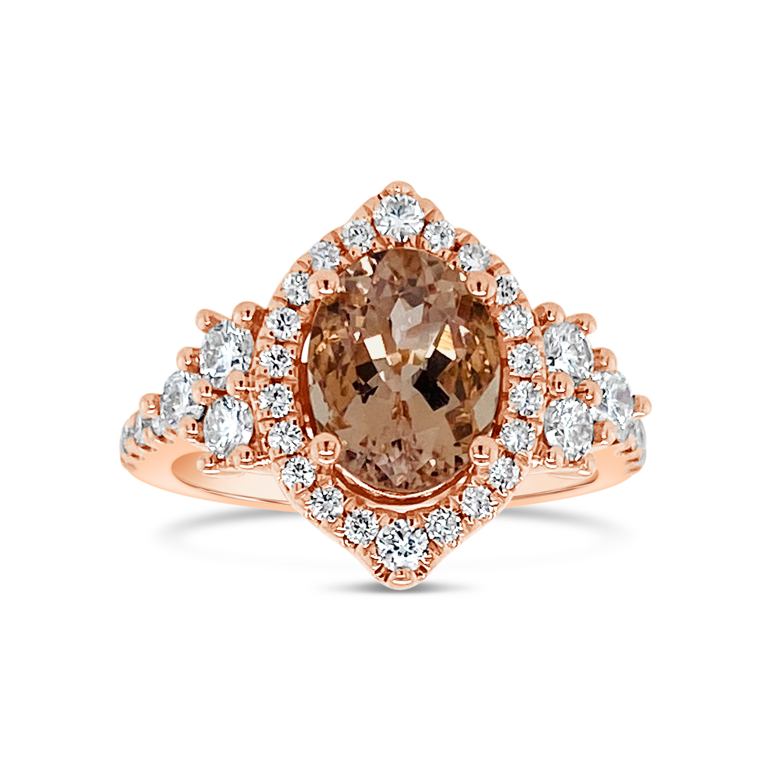 Irisa By Martin Binder Morganite & Diamond Statement Ring
