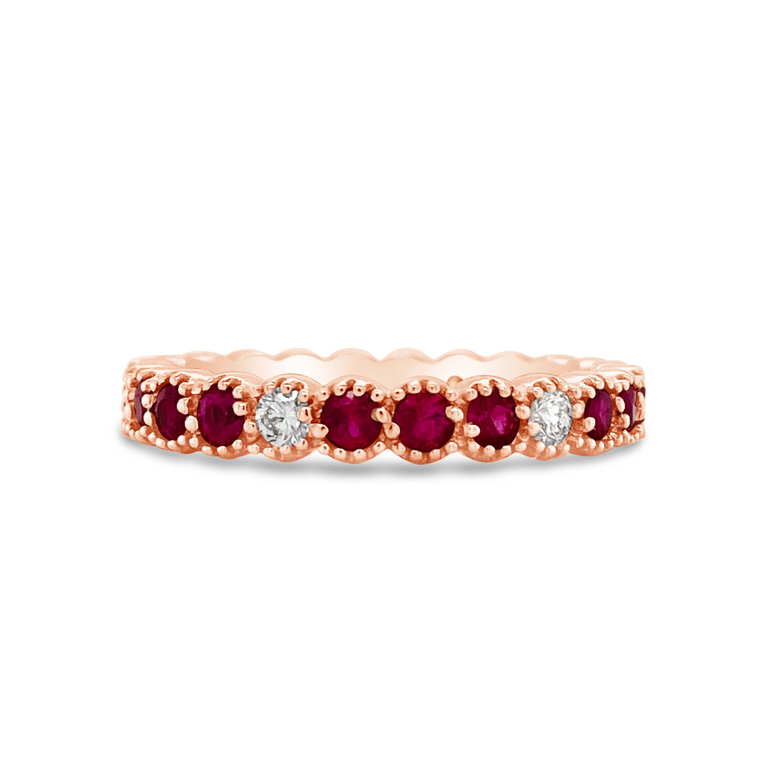 Irisa by Martin Binder Ruby & Diamond Eternity Ring