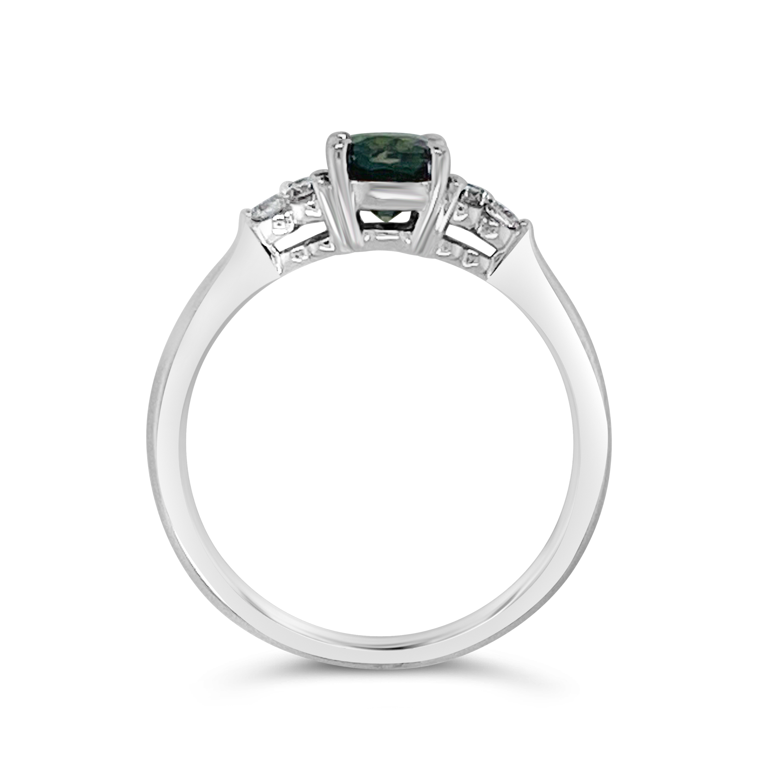 Irisa By Martin Binder Green Sapphire & Diamond Accent Ring