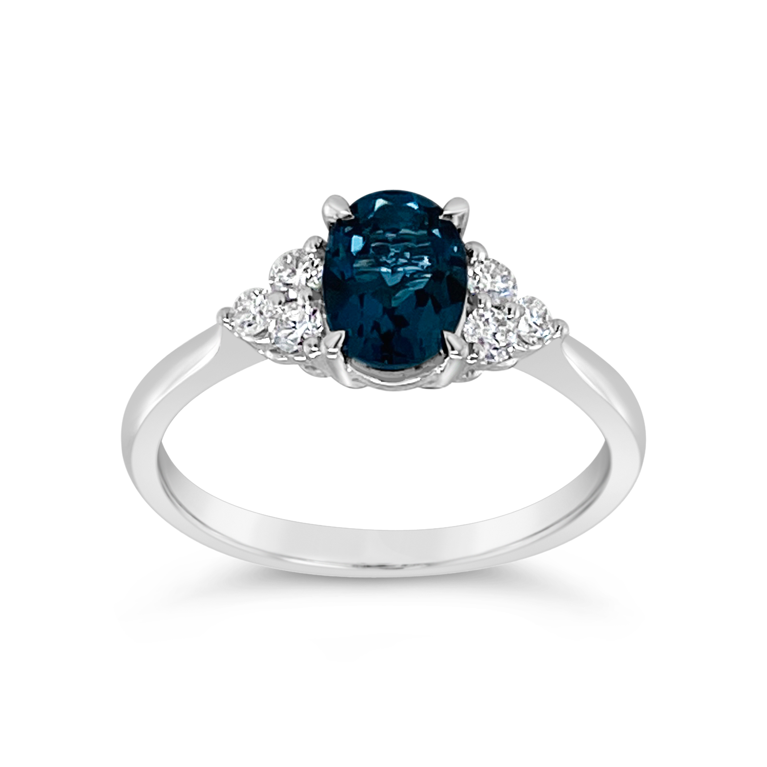 Irisa By Martin Binder London Blue Topaz & Diamond Accent Ring