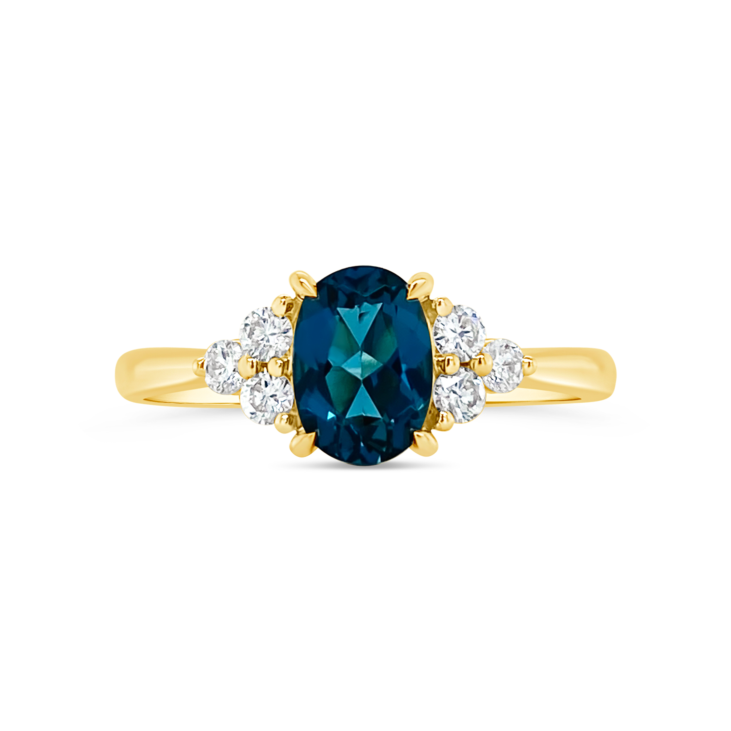 Irisa By Martin Binder London Blue Topaz & Diamond Accent Ring